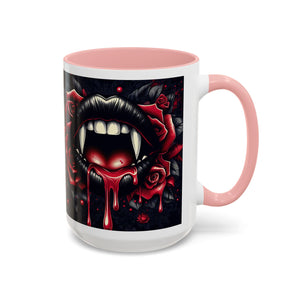 Gothic Vampire Rose Coffee Mug | Perfect for Halloween, Unique Gift, Dark Aesthetic, Gothic Decor, Horror Collectible
