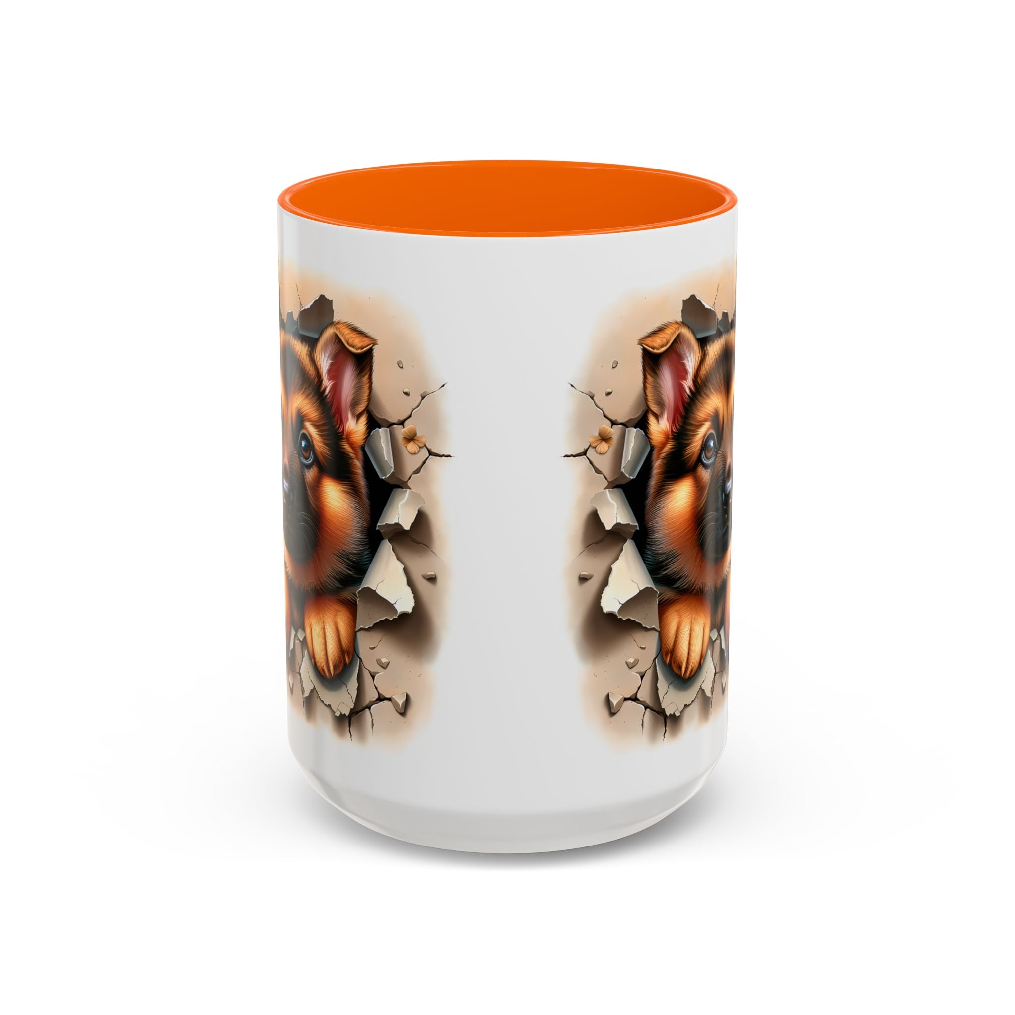 German Shepherd Accent Coffee Mug | Dog Lover Gift, Tasty Hot Beverage Cup, Pet Themed Kitchenware, Animal Adoption Cup, Unique Pet Gift