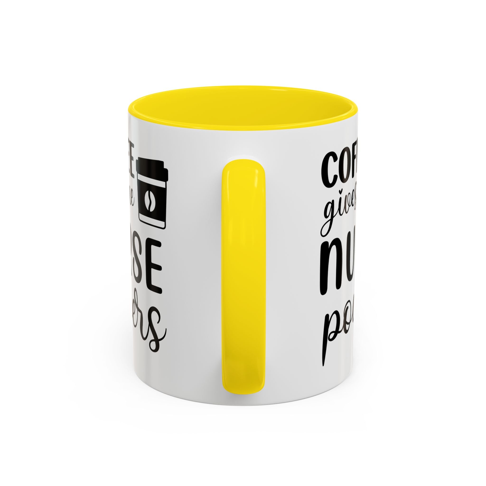 Nurse Coffee Mug, Funny Gift for Nurses, Coffee Lover's Mug, Black Accent Tea Cup, Motivational Nurse Gift