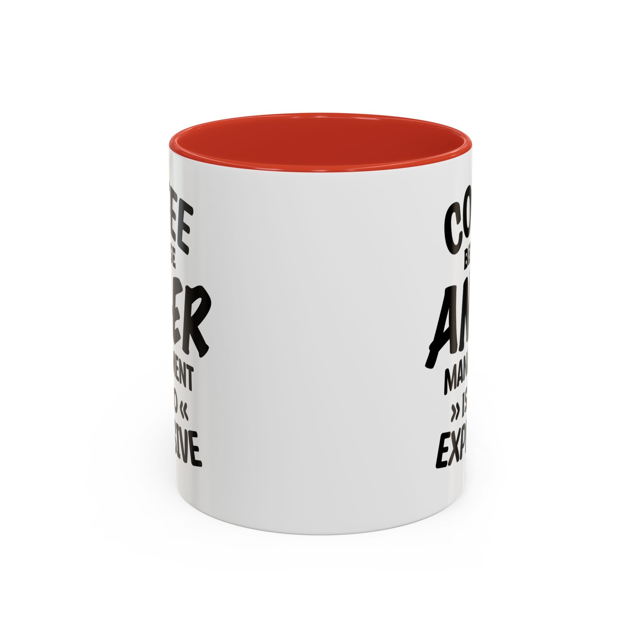 Funny Anger Management Coffee Mug, Gift for Coffee Lovers, Stress Relief, Black Accent, Humorous Cup for Friends, Office Humor, Funny Gifts