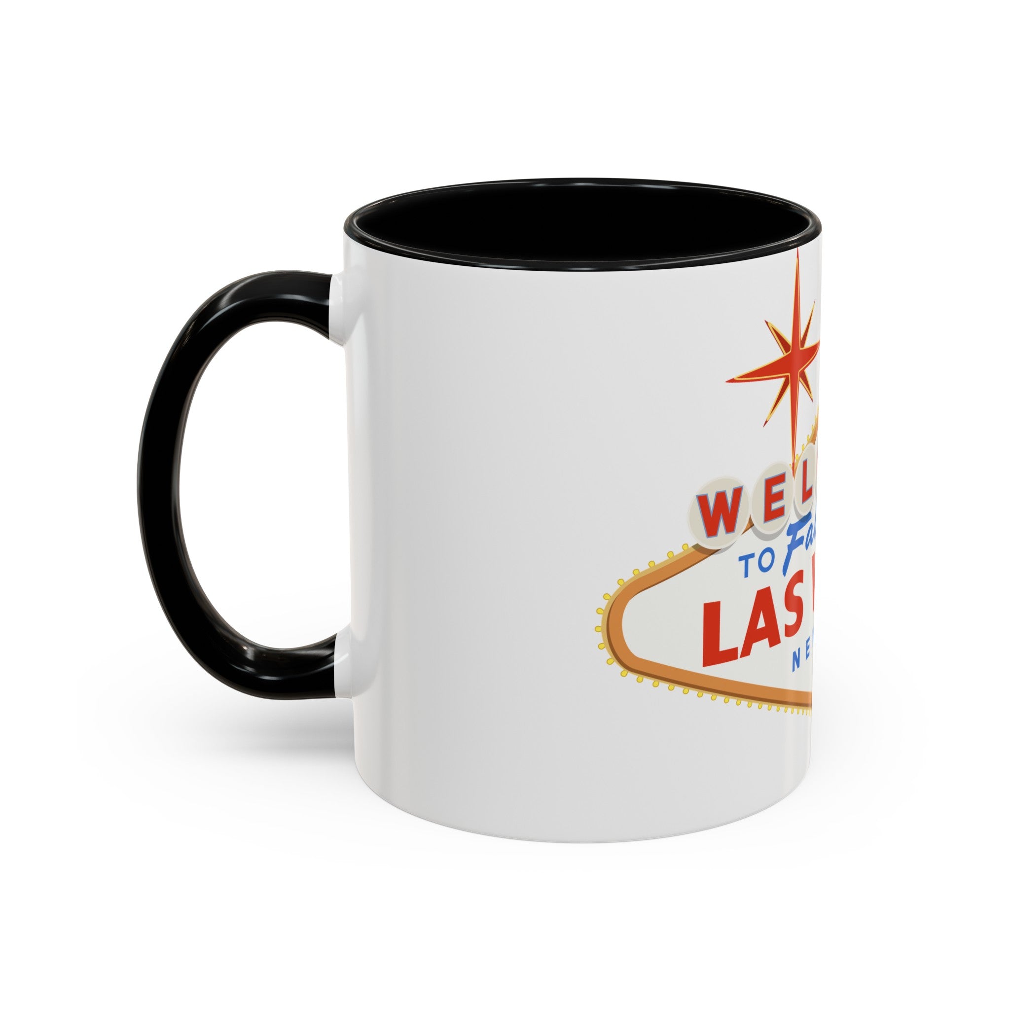 Las vegas sign Accent Coffee Mug (11, 15oz) by the x m world