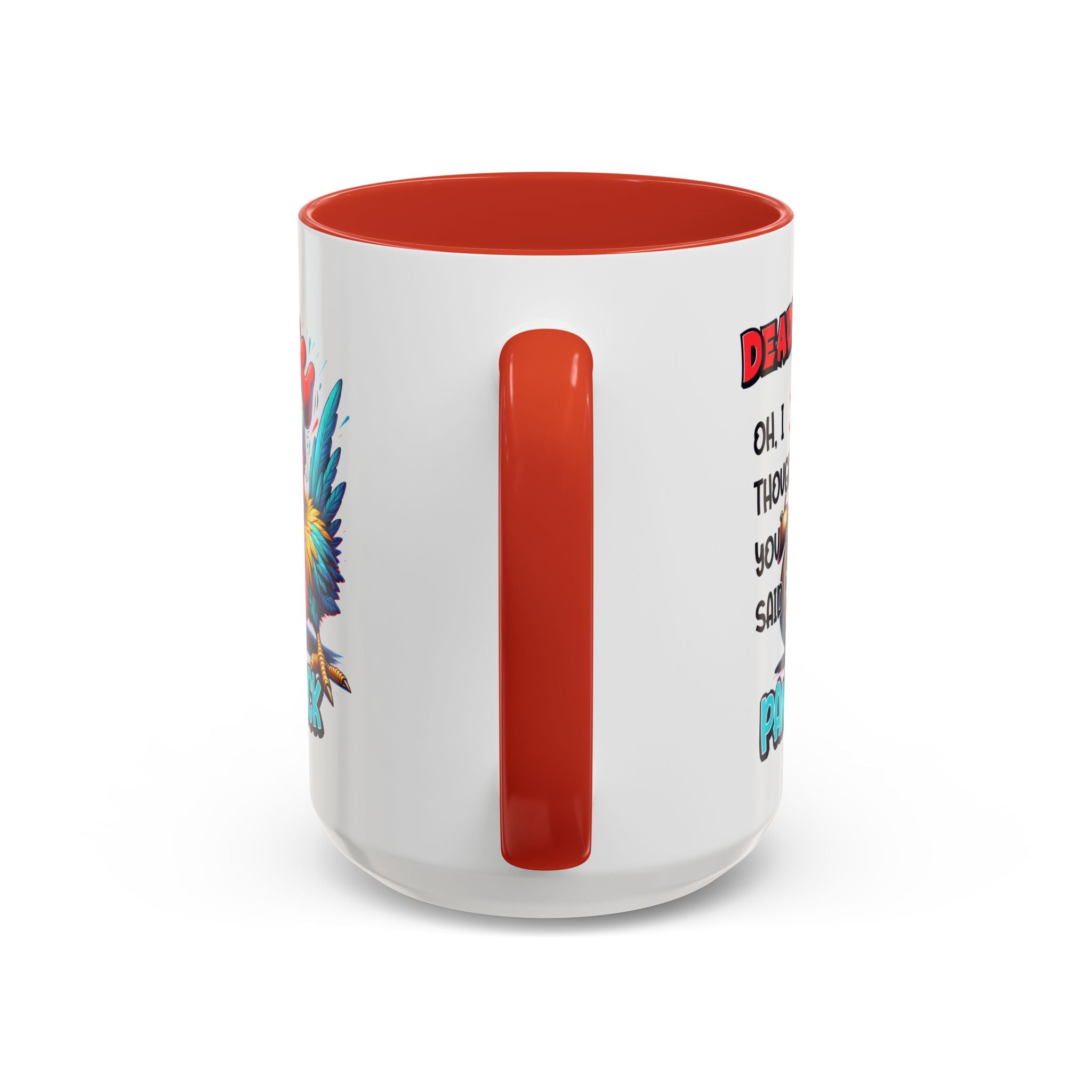Funny Panic Attack Coffee Mug, Quirky Rooster Mug for Stress Relief, Gift for Teachers, Office Humor, Coworker Gift, Fun Coffee Cup