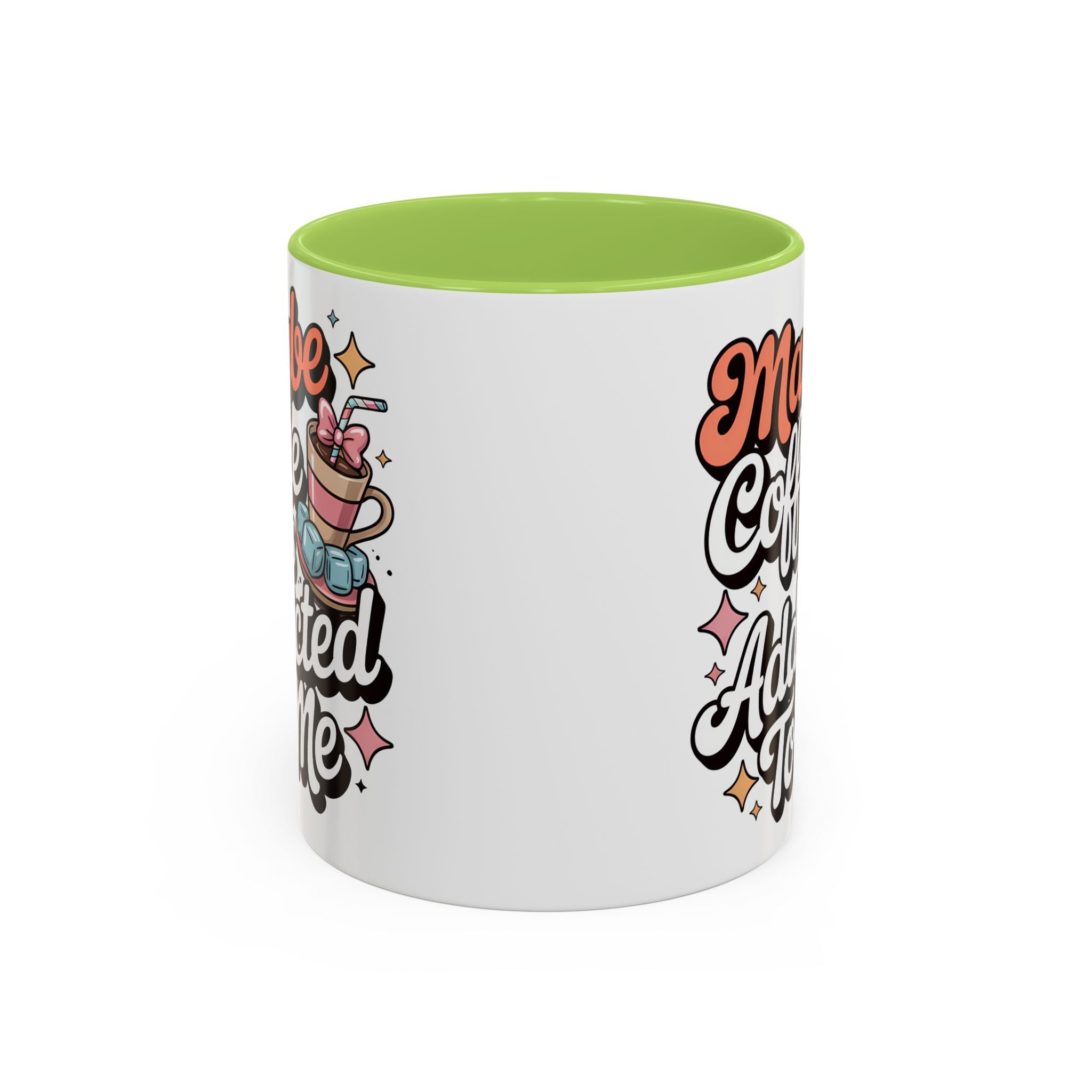 Coffee Addict Accent Mug - Fun Design for Coffee Lovers