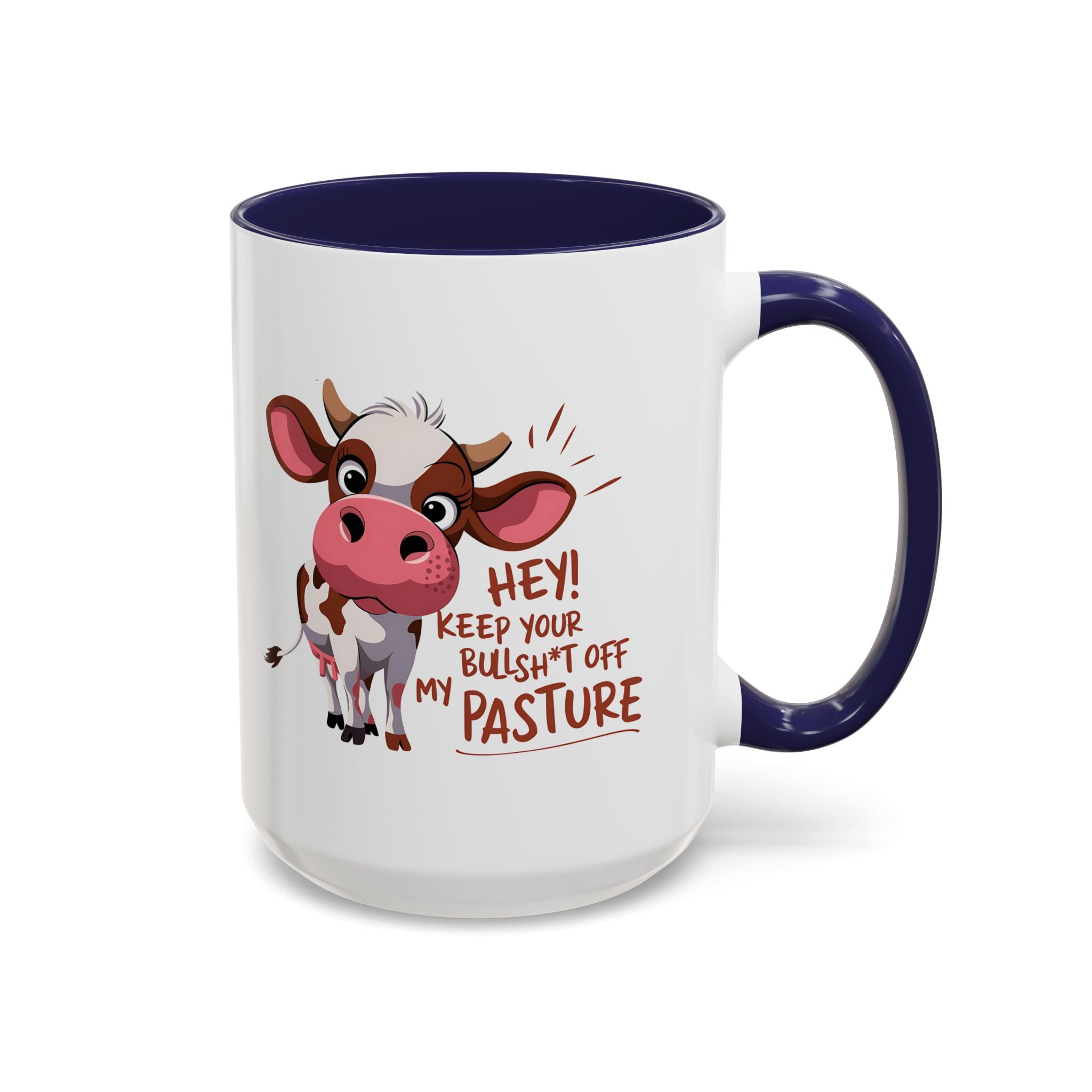 Funny Cow Coffee Mug – Perfect Gift for Farmers, Cow Lovers, Humor Fans, Cute Kitchen Decor, Office Coffee Cup