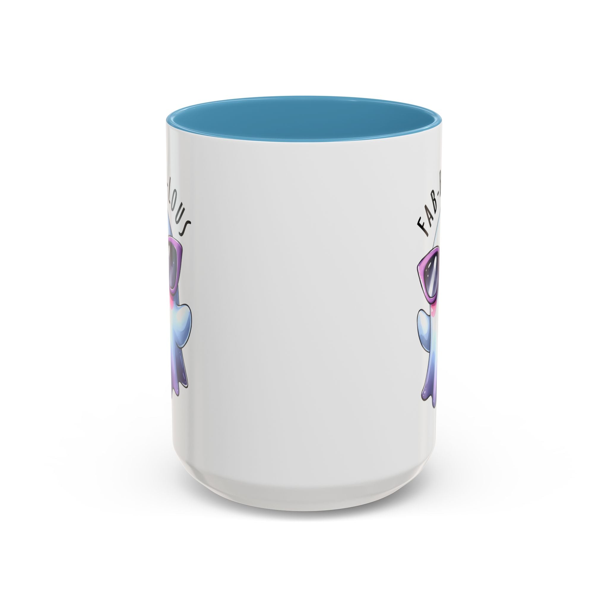 Fab-Boo-Lous Ghost Coffee Mug | Cute Halloween Mug, Fun Gift for Ghost Lovers, Spooky Seasonal Decor, Adorable Tea Cup