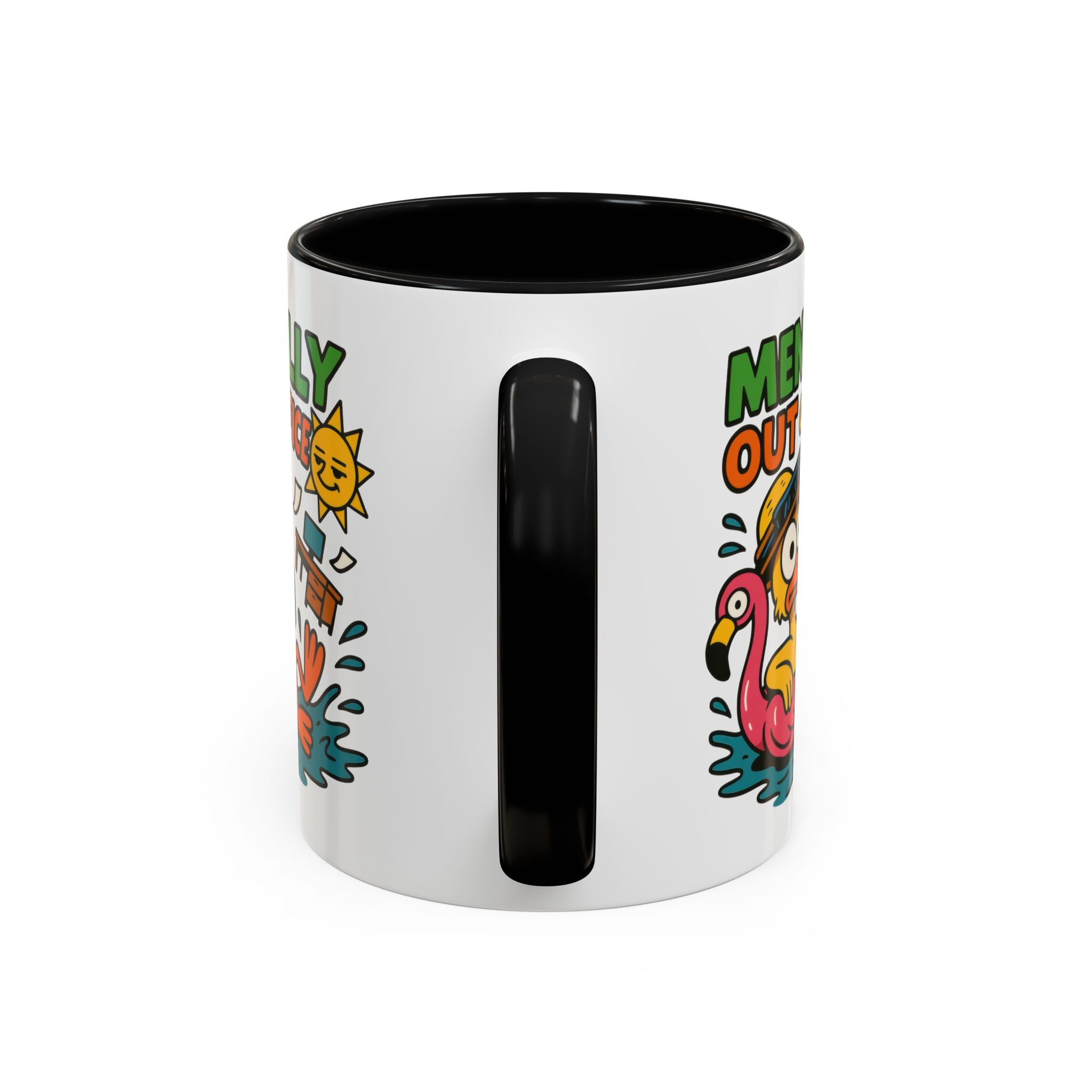 Fun Summer Coffee Mug, Quirky Gift for Beach Lovers, Office Humor Mug, Relaxation, Vacation, Cute Animal Design