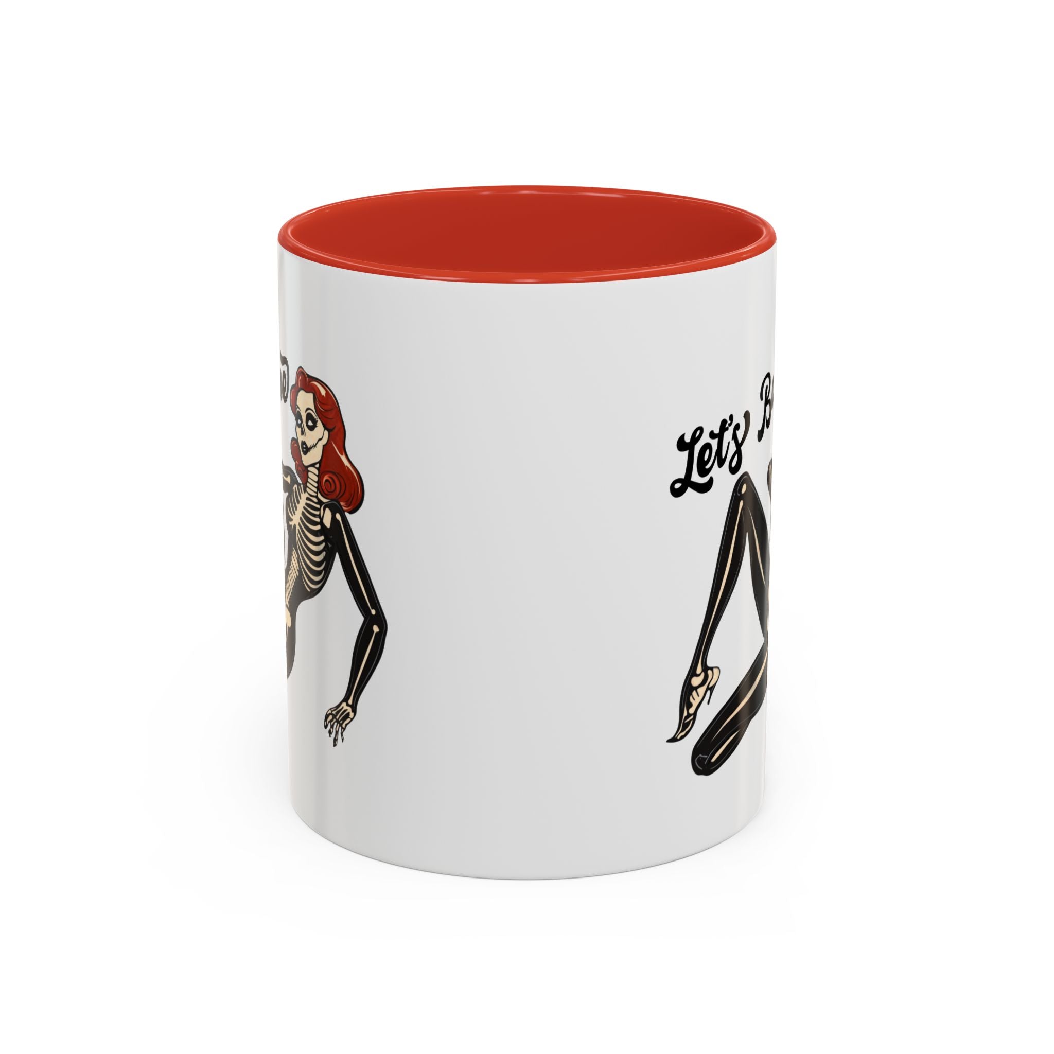 Spooky Skeleton Mug - Let's Bone, Halloween Gift, Gothic Coffee Cup, Unique Home Decor, Fun Drinkware