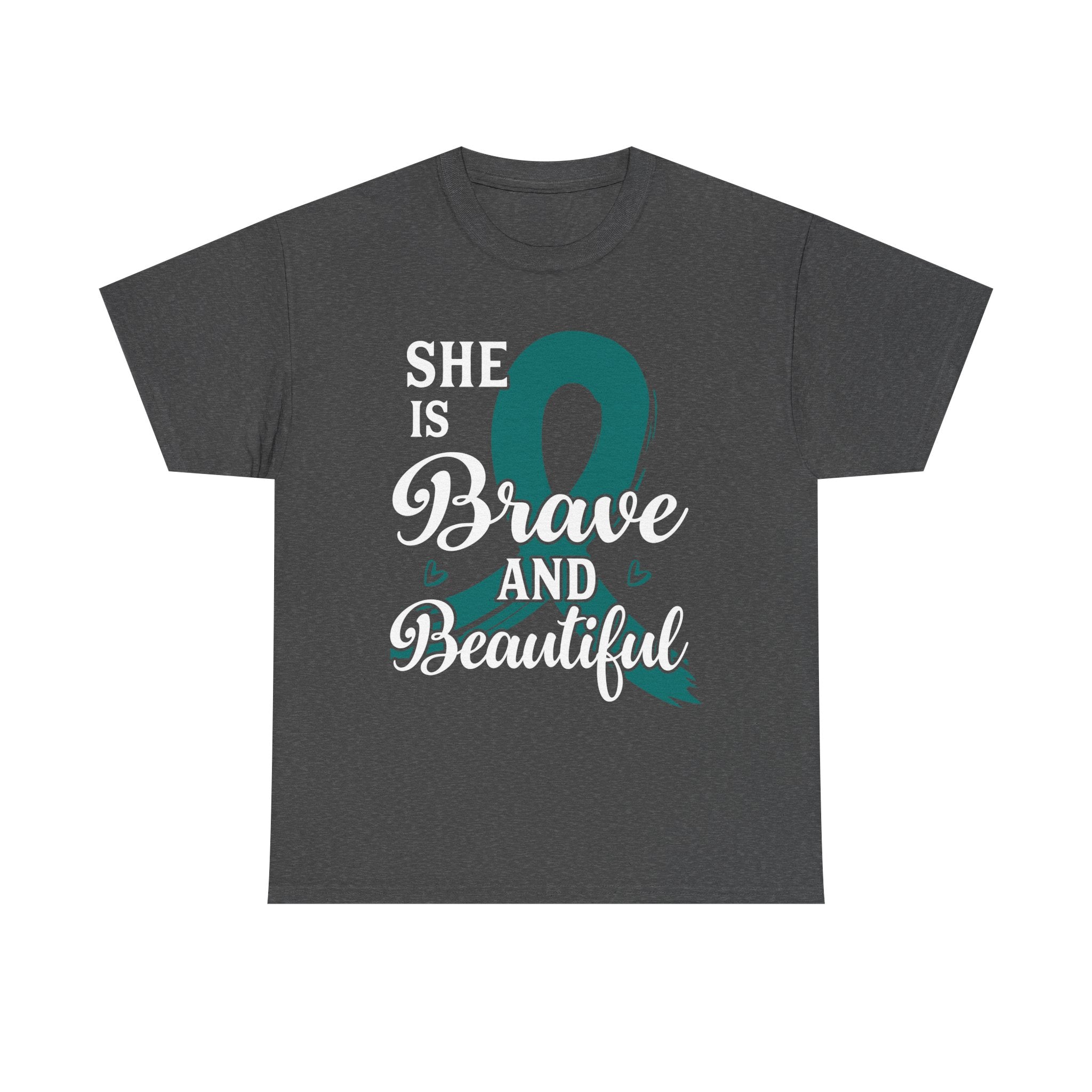 Empowering Brave & Beautiful Tee, Inspirational T-Shirt, Unisex Awareness Shirt, Gift for Support, Cancer Awareness Tee, Confidence T-Shirt