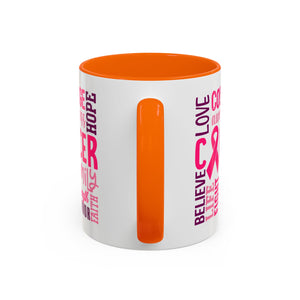 Inspirational Cancer Awareness Coffee Mug, Support Gift, Hope for Survivors, Breast Cancer Month, Motivational Mug, Encouragement Mug