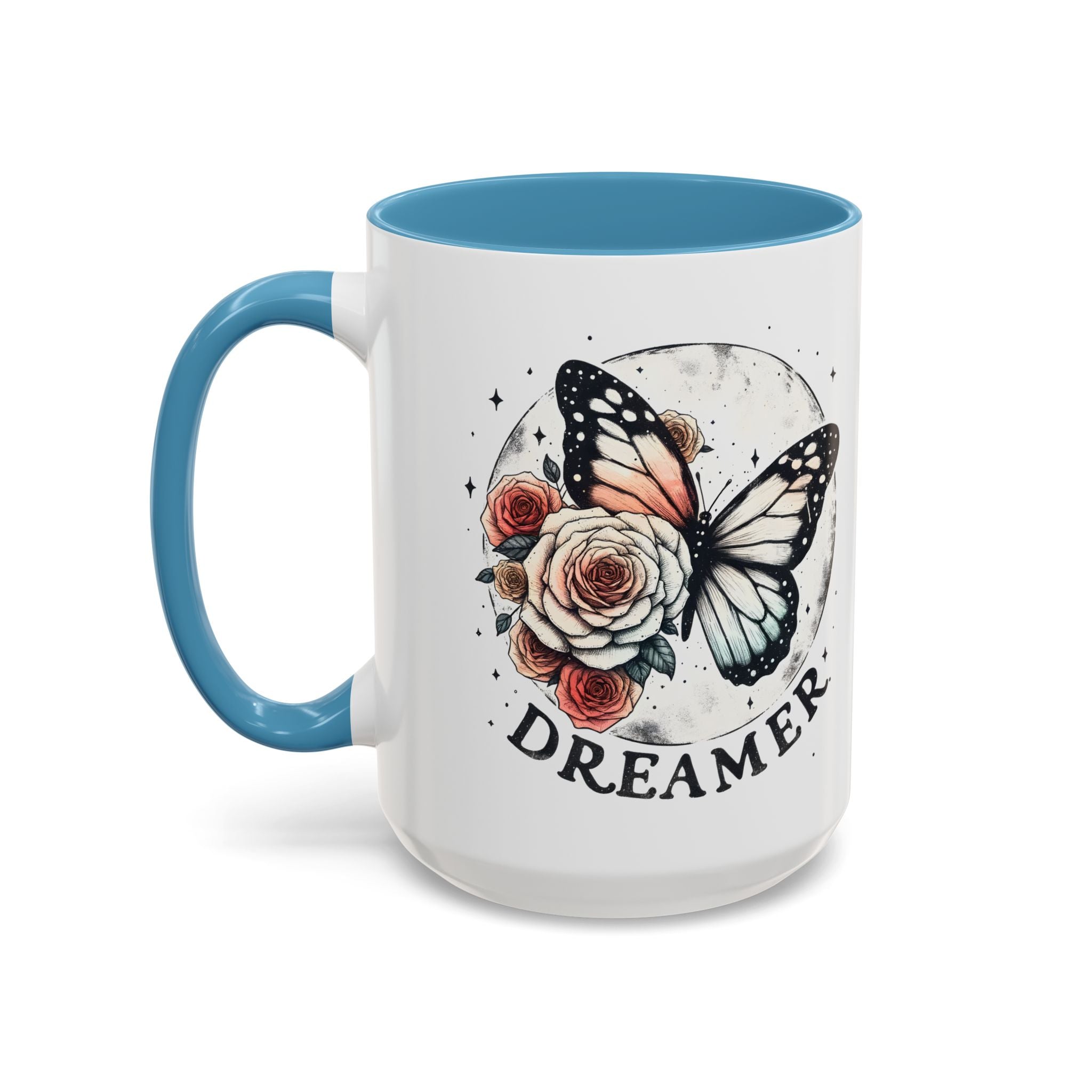 Dreamer Butterfly Coffee Mug - Stylish Accent for Creatives positive vibe freedom nature lover