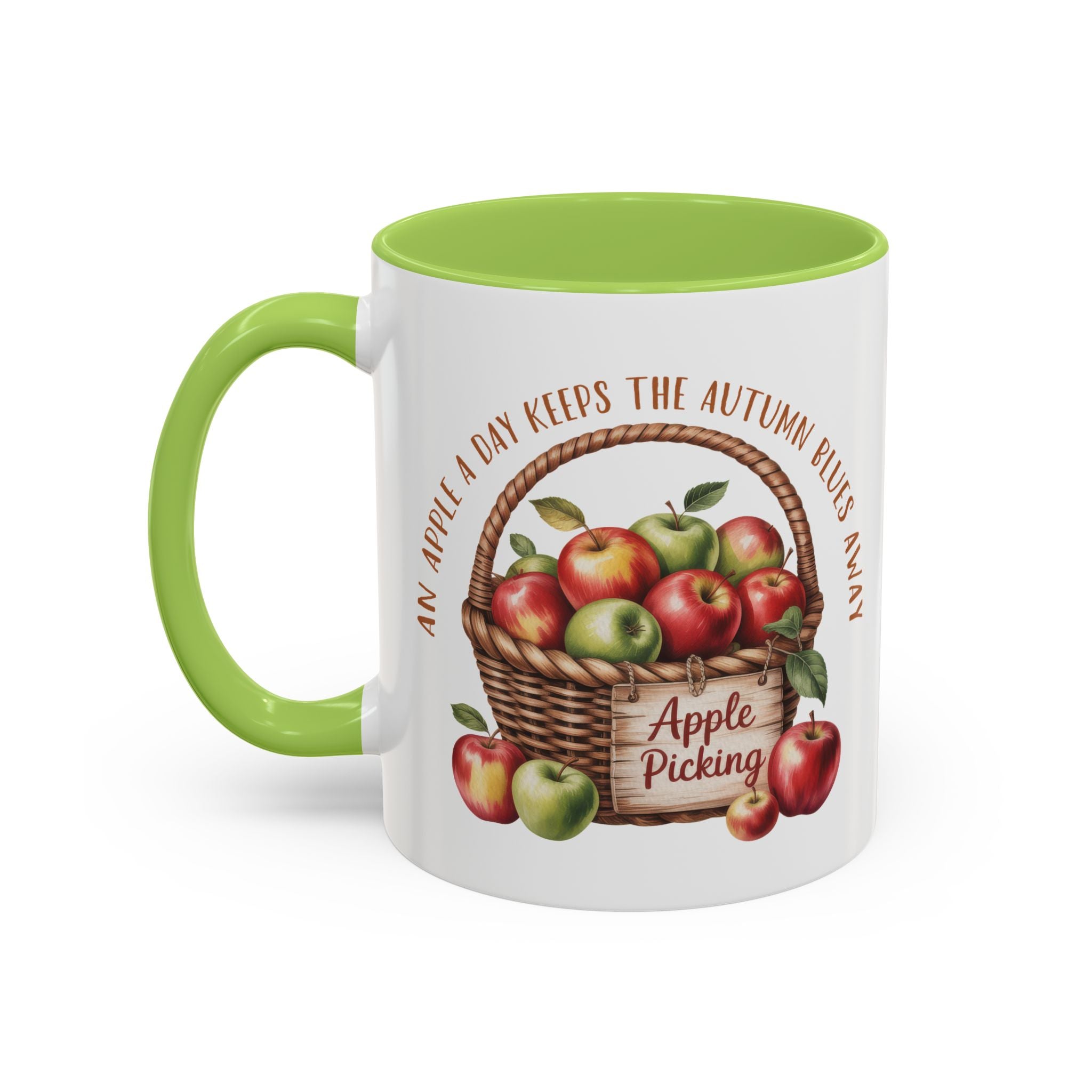 Autumn Apple Picking Coffee Mug - 11 and 15oz - Perfect Gift for Fall Lovers