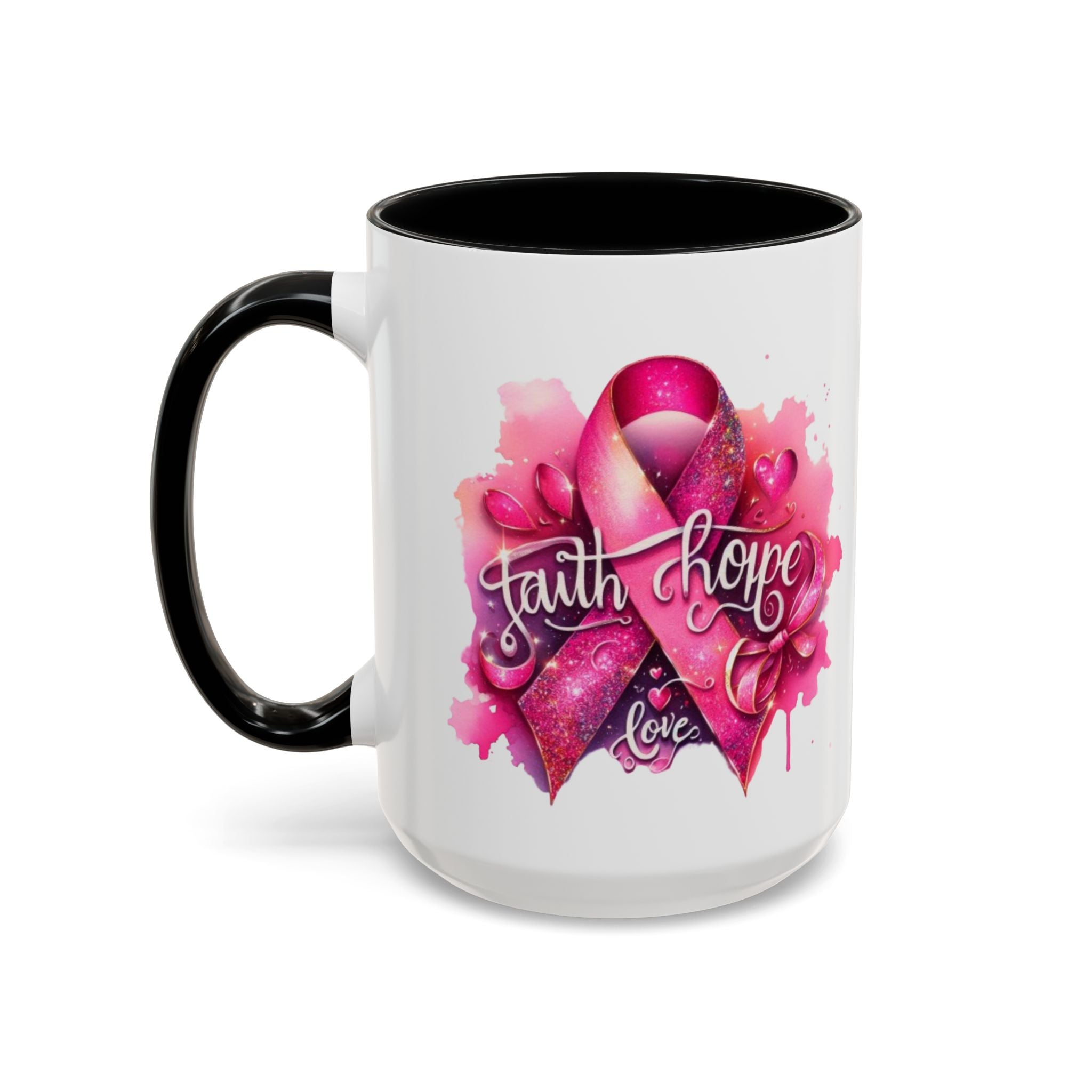 Cancer awareness Inspirational Hope & Faith and Love Coffee Mug