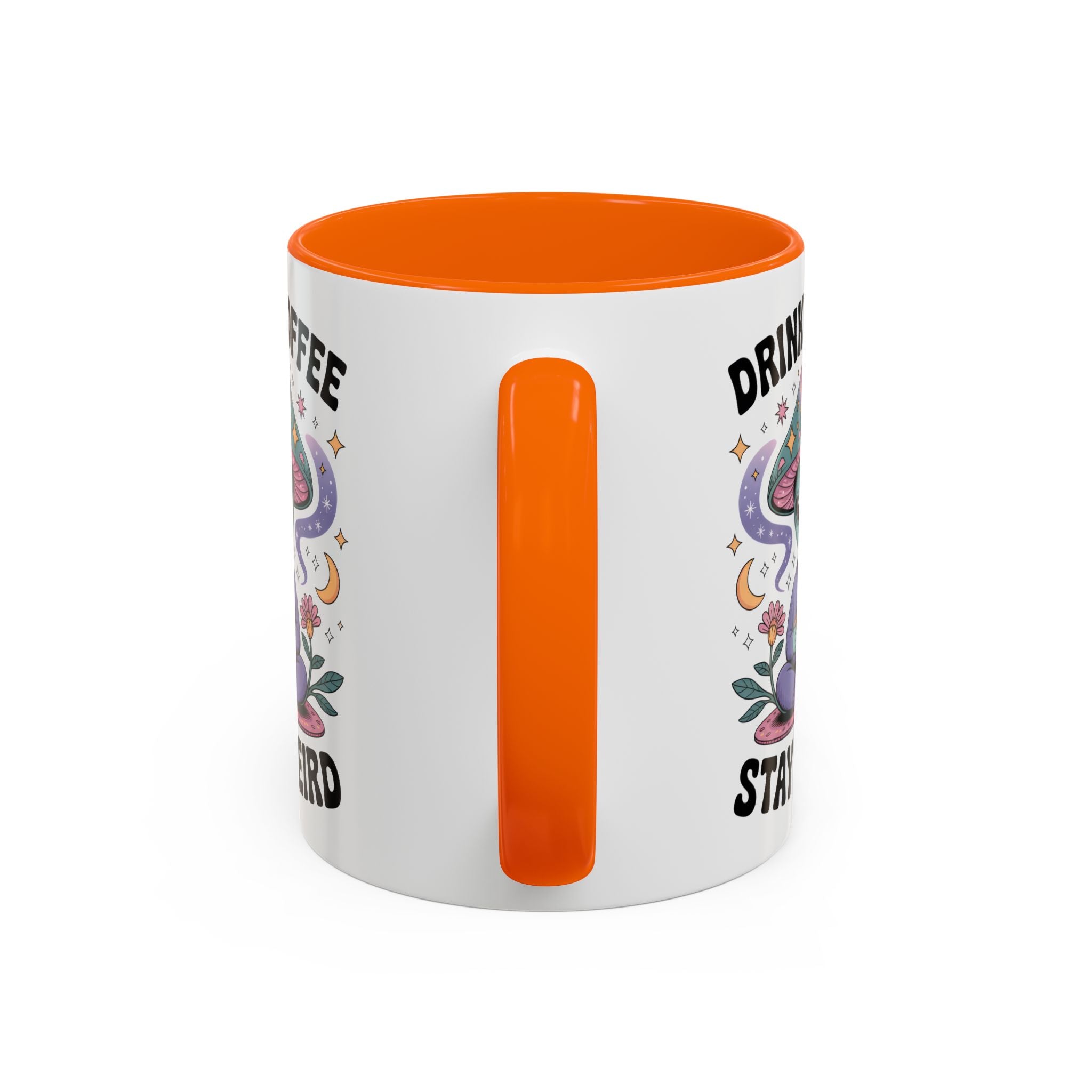 Alien Coffee Mug - "Drink Coffee Stay Weird" funny fantasy humor