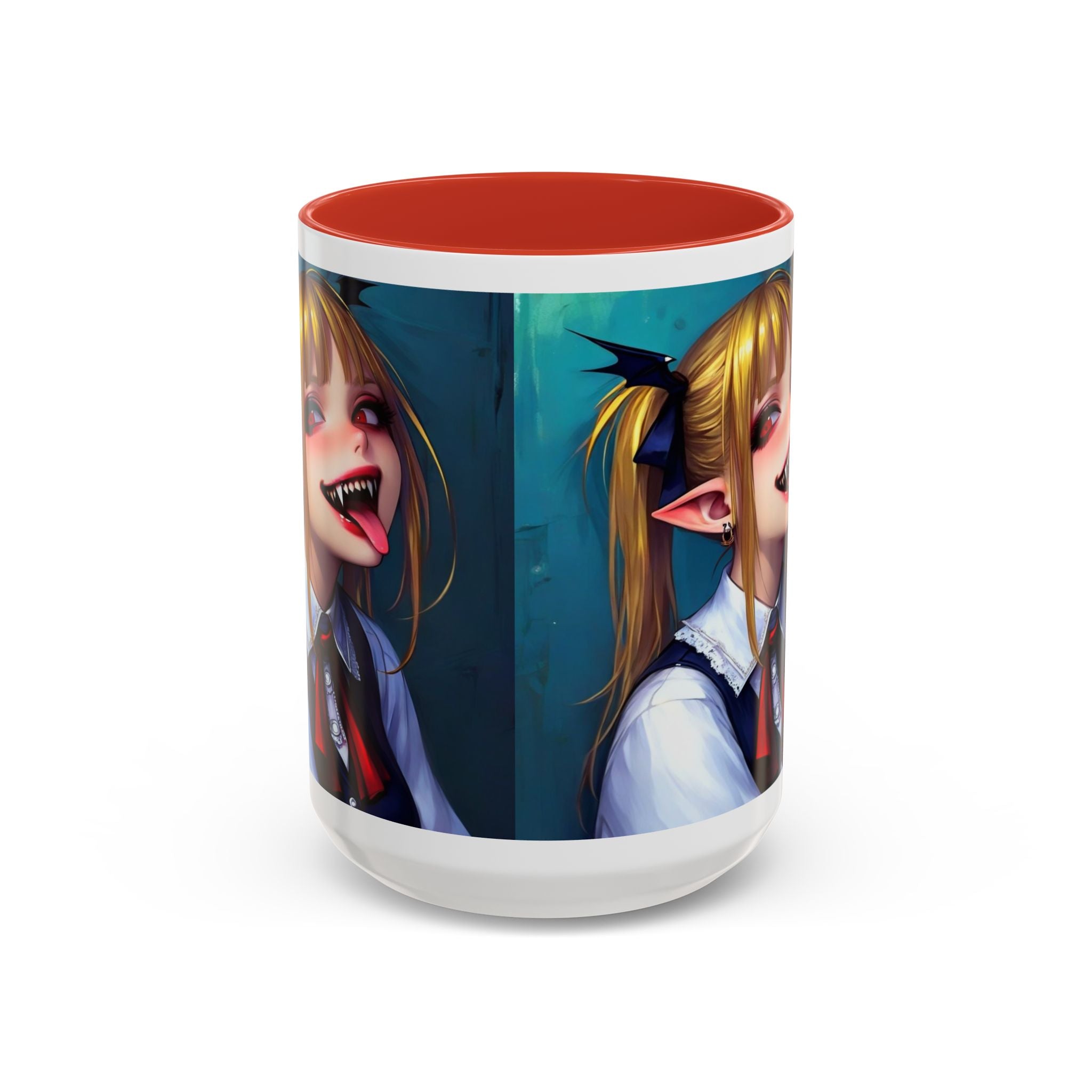 goth vampire girl Gothic Anime Coffee Mug with Edgy Design horror art