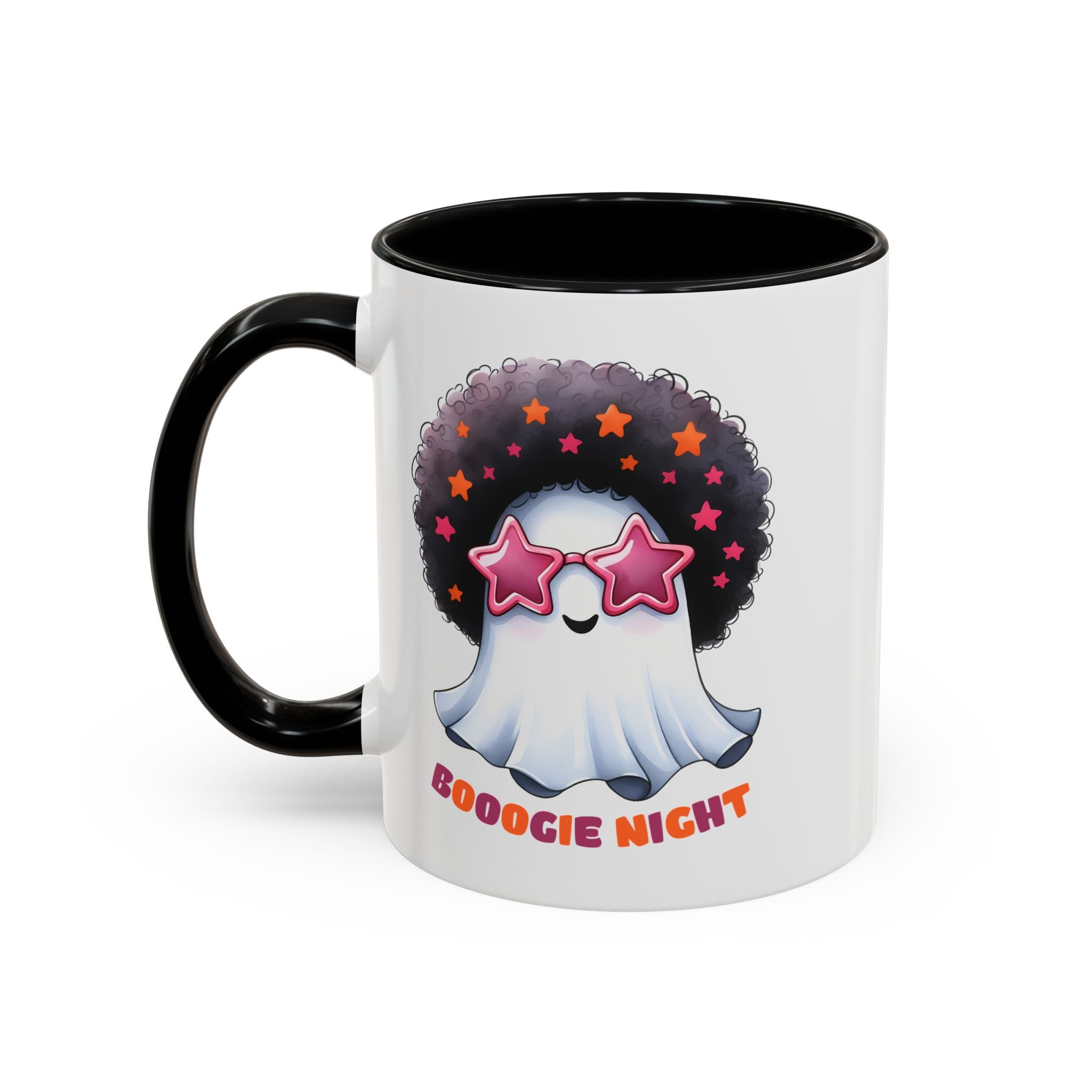 Groovy Ghost Coffee Mug - Fun, Whimsical Mug for Halloween, Parties, Gift for Friends, Unique Home Decor, Boogie Night