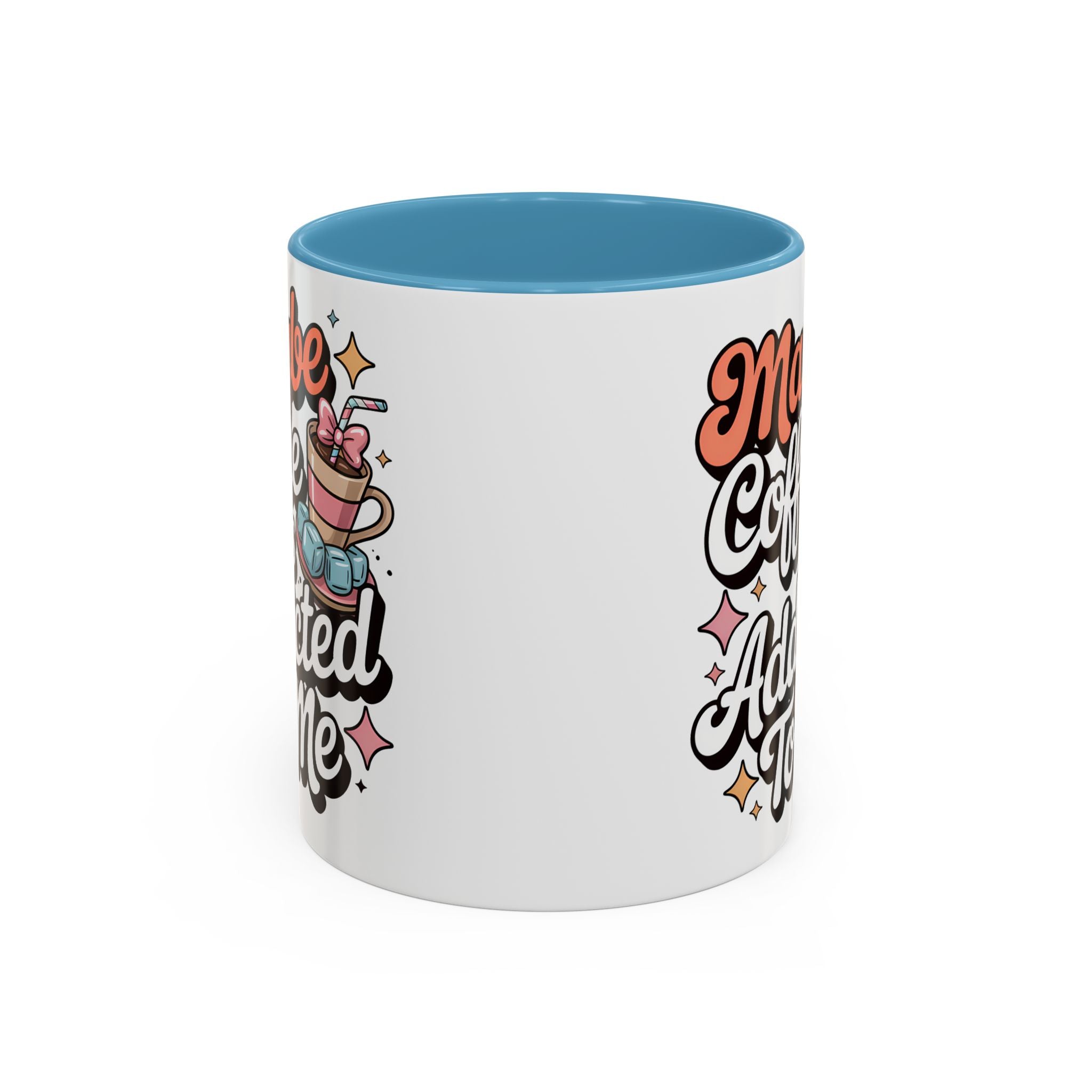 Coffee Addict Accent Mug - Fun Design for Coffee Lovers