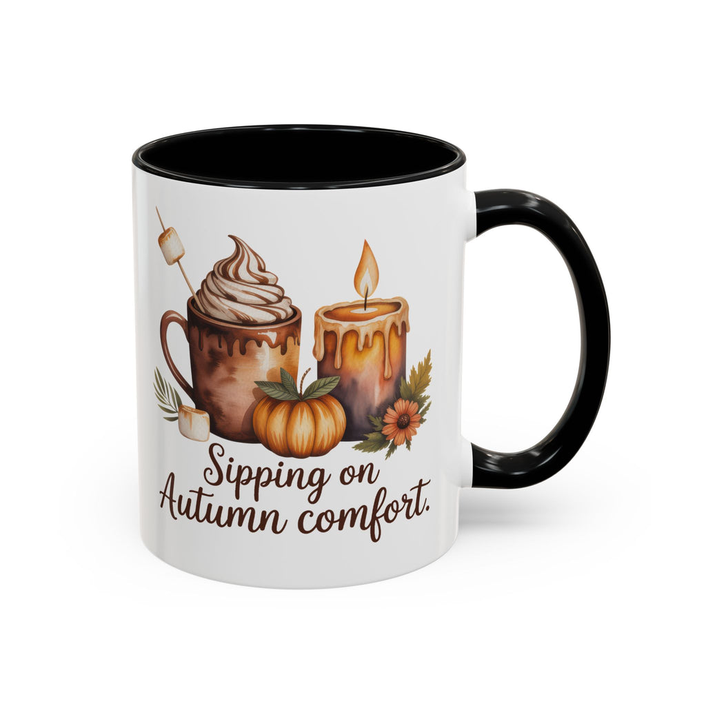 Autumn Comfort Coffee Mug - Sipping on Cozy Vibes nature lovers cup