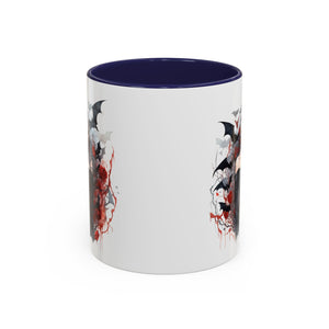 Gothic Coffee Mug, Dark Aesthetic Cup, Halloween Drinkware, Vampire Themed Gift, Horror Mug, Witchy Kitchen Decor