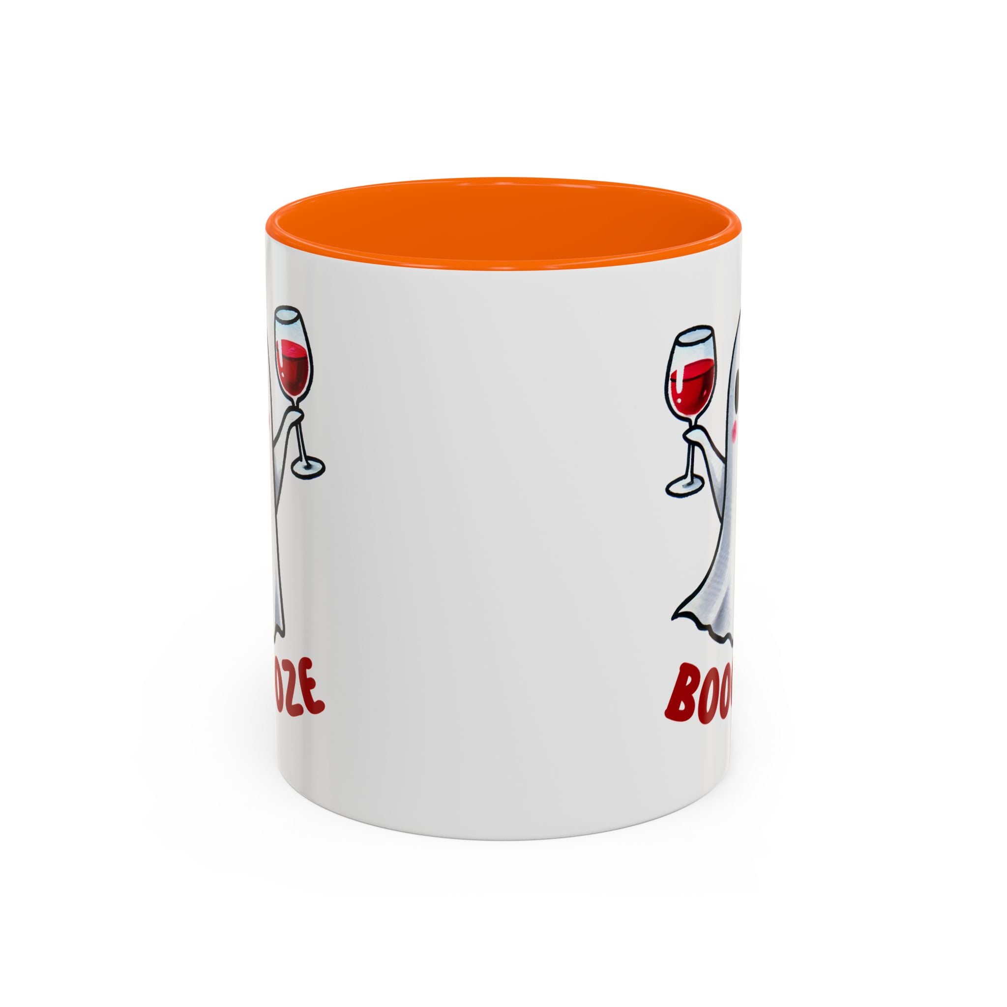 Boozy Ghost Accent Coffee Mug | Funny Halloween Tea Cup, Spooky Gift, Halloween Decor, Ghost Mug for Parties, Unique Drinkware