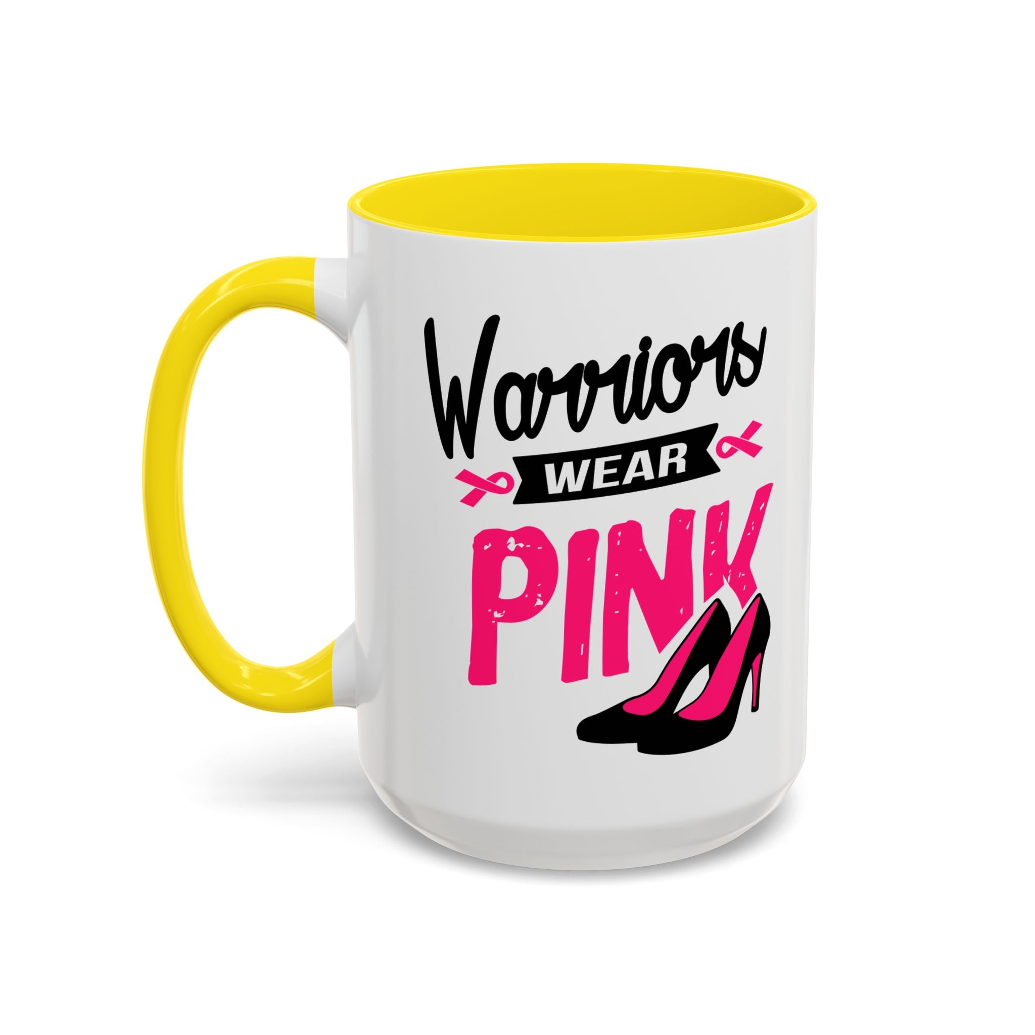 Breast Cancer Awareness Coffee Mug, Inspirational Gift, Warrior Mug, Pink Ribbon Awareness, Supportive Beverage Cup