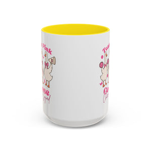 cancer awareness Team Pink Goose Cheer Squad Coffee Mug - Cute Animal Mug for Fun Gifts,   Home Decor/Office Use