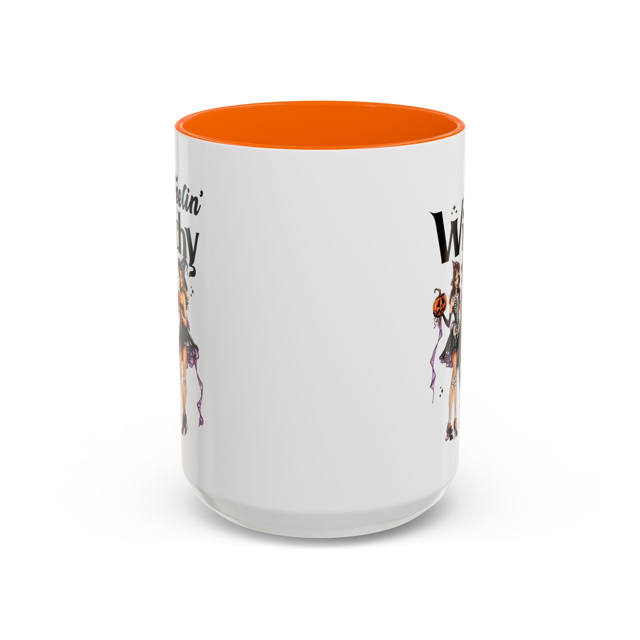 Witchy Accent Coffee Mug - Spooky Halloween Mug, Witchy Decor, Gift for Her, Fall Coffee Cup, Party Mug