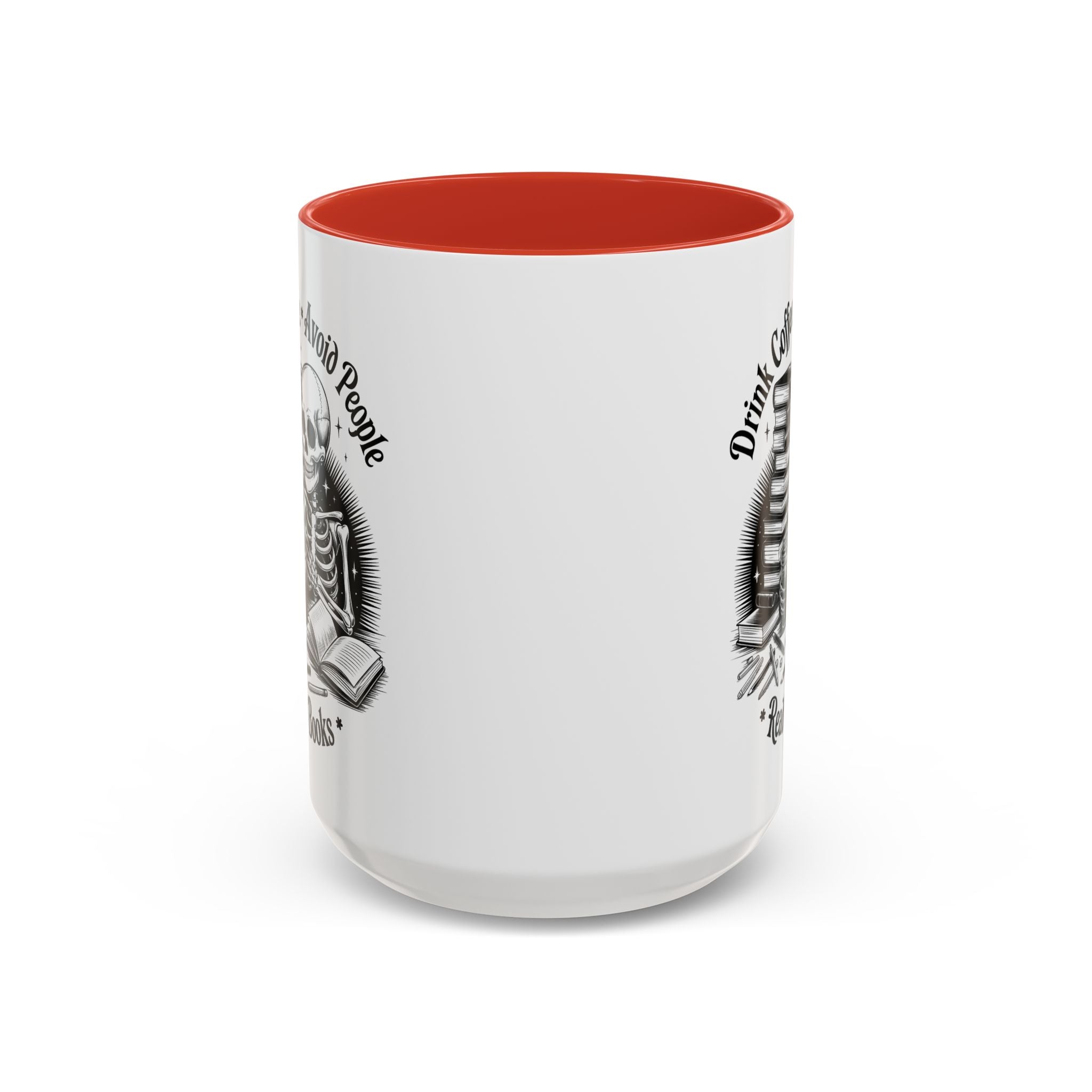 Skeleton Coffee Mug - Drink Coffee, Avoid People funny adult humor