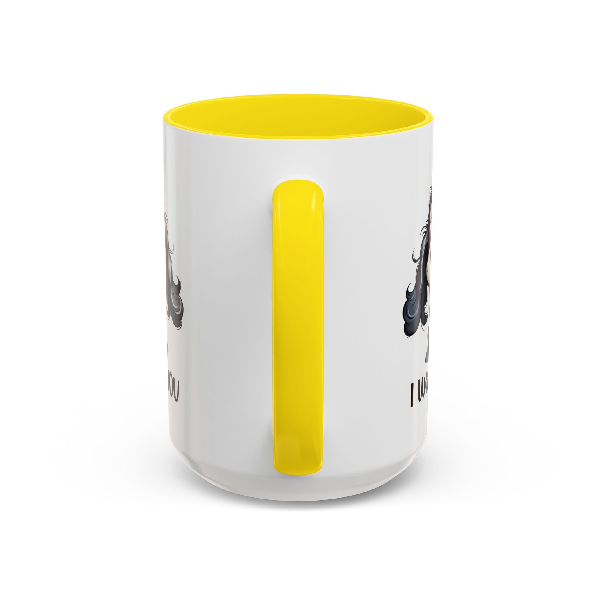 Dog Lover's Accent Coffee Mug - I Woof You, Pet Gift, Animal Lover Cup, Dog Mom Mug, Cute Dog Design, Fun Coffee Cup