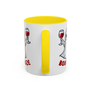 Boozy Ghost Accent Coffee Mug | Funny Halloween Tea Cup, Spooky Gift, Halloween Decor, Ghost Mug for Parties, Unique Drinkware