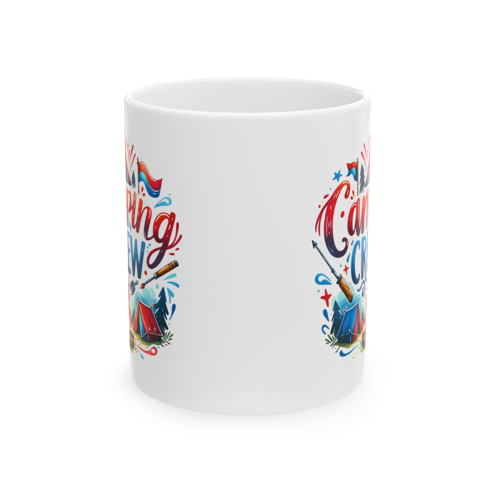 Camping Crew Ceramic Mug - Adventure Lover Gift, Nature Lover Cup, Outdoor Enthusiast Drinkware, Camping Coffee Mug, Holiday Gift Idea