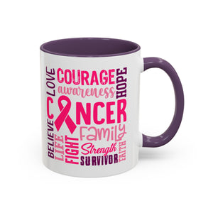 Inspirational Cancer Awareness Coffee Mug, Support Gift, Hope for Survivors, Breast Cancer Month, Motivational Mug, Encouragement Mug