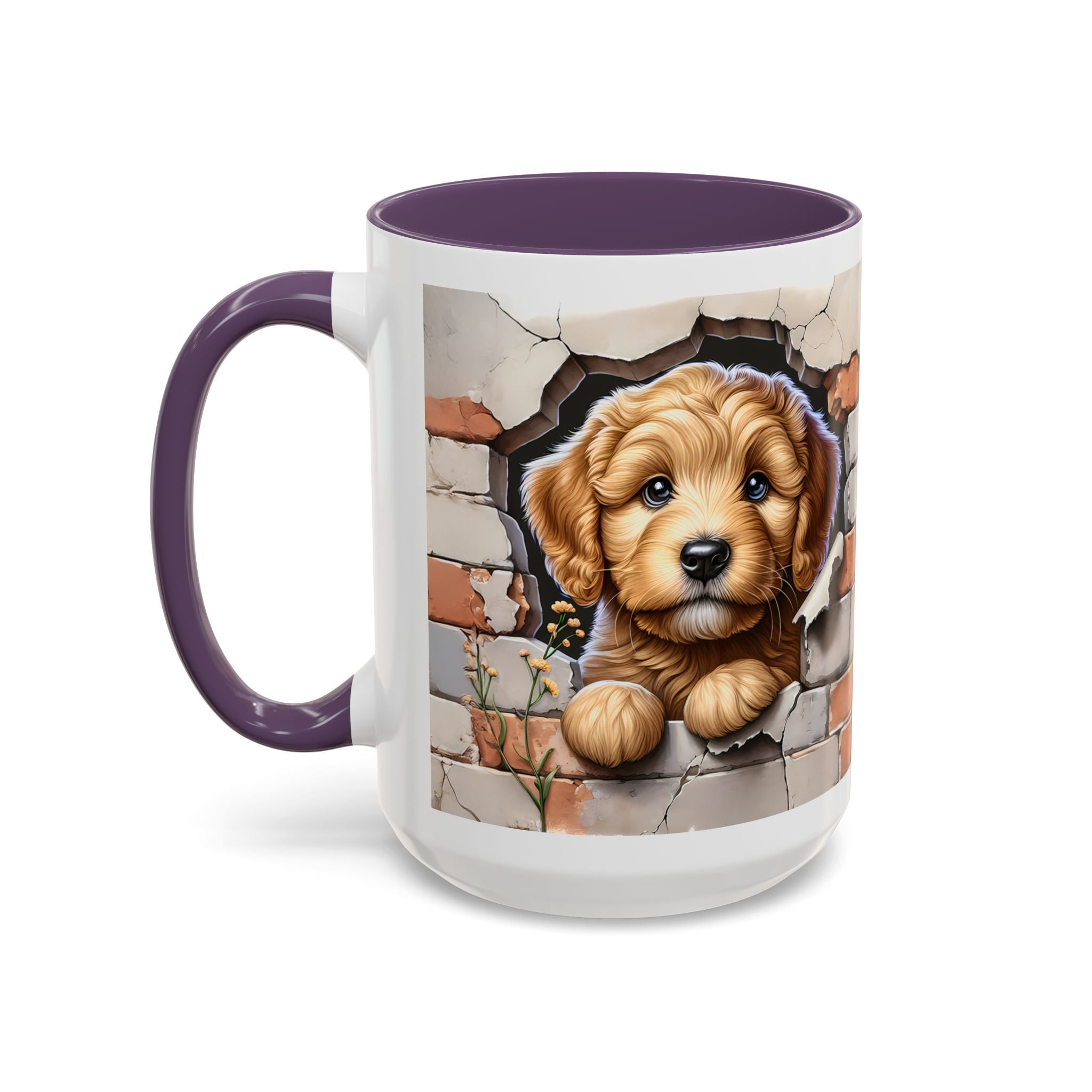 Cute Dog Accent Coffee Mug - Perfect Gift for Pet Lovers, Animal Lovers, Home Decor, Coffee Lovers, Unique Kitchenware