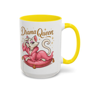 Drama Queen Coffee Mug - Fun Gift for Cat Lovers, Unique Mug for Tea or Coffee, Perfect for Birthdays, Mother's Day & Housewarming