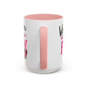 Breast Cancer Awareness Coffee Mug, Inspirational Gift, Warrior Mug, Pink Ribbon Awareness, Supportive Beverage Cup