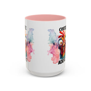 Coffee Addict Mug, Funny Coffee Lover Gift, Unique Kitchen Decor, Quirky Morning Brew Cup, Perfect for Birthdays & Holidays