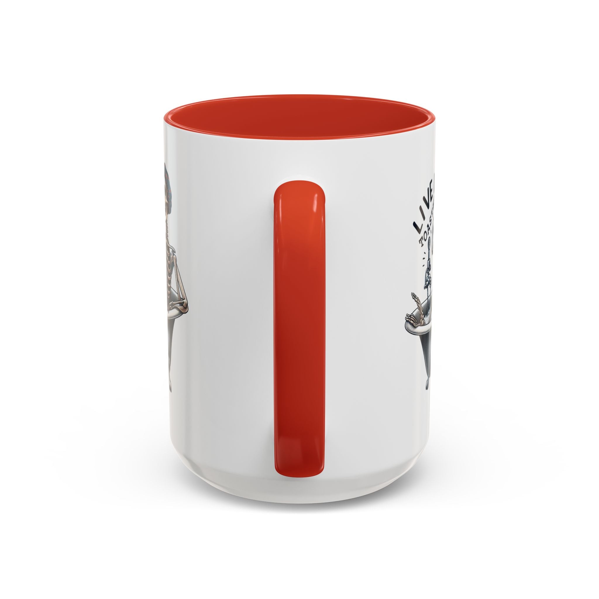 Skeleton Bath Time Coffee Mug, Live Laugh Roast & Relax Skeleton Mug, Funny Gift for Halloween, Quirky Kitchen Decor, Unique Coffee Cup
