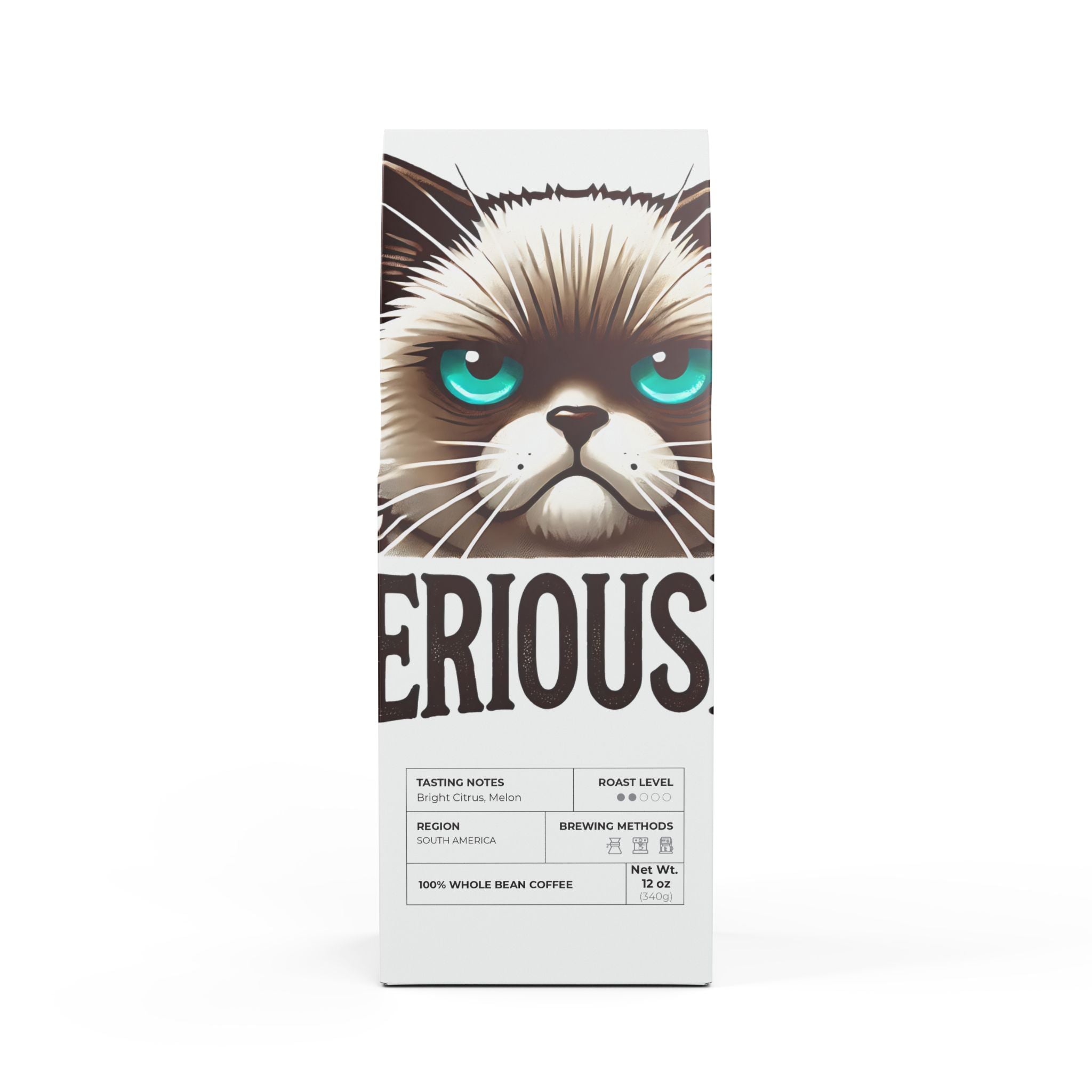 Colombia Single Origin Coffee (Light-Medium Roast) Cat with attitude funny humor