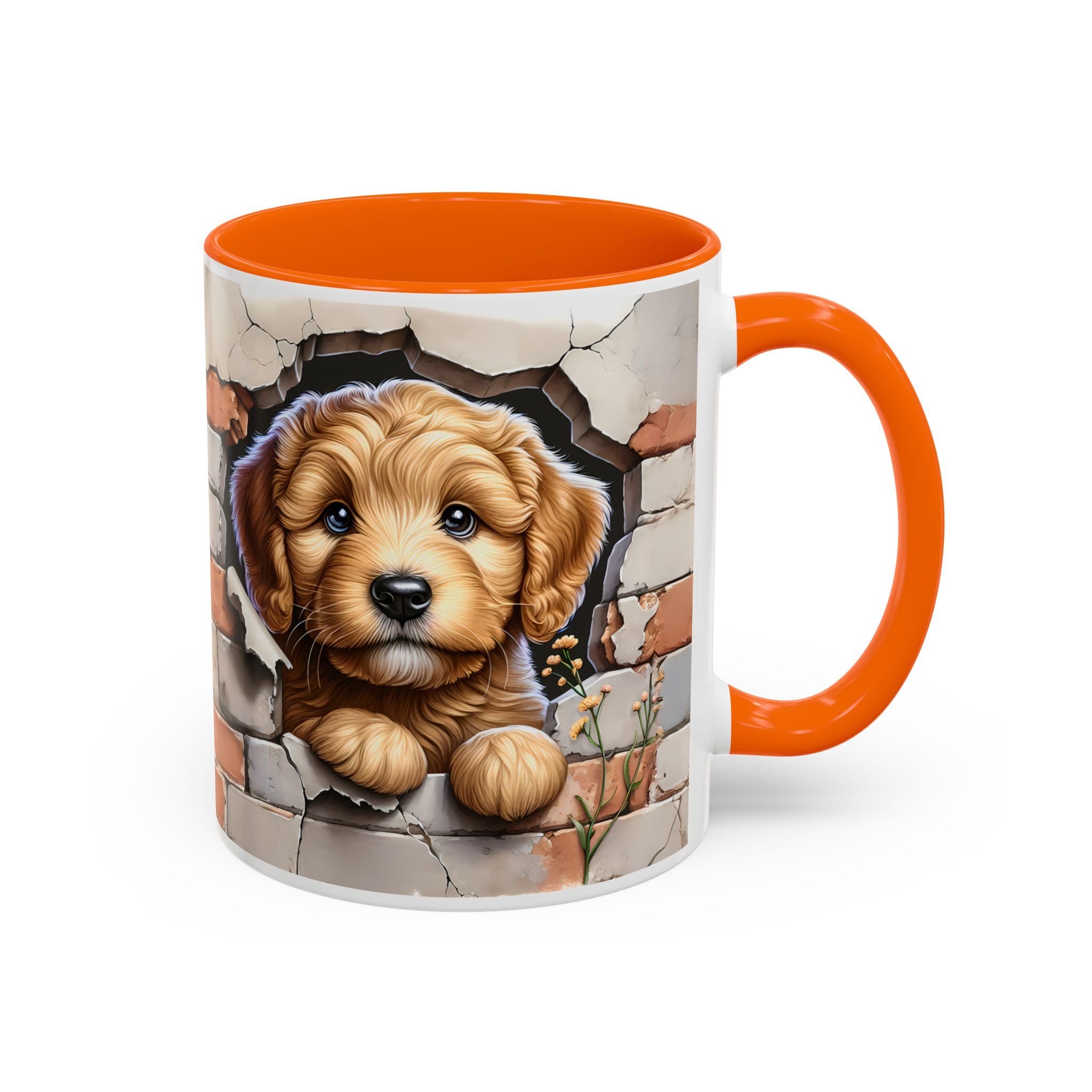 Cute Dog Accent Coffee Mug - Perfect Gift for Pet Lovers, Animal Lovers, Home Decor, Coffee Lovers, Unique Kitchenware