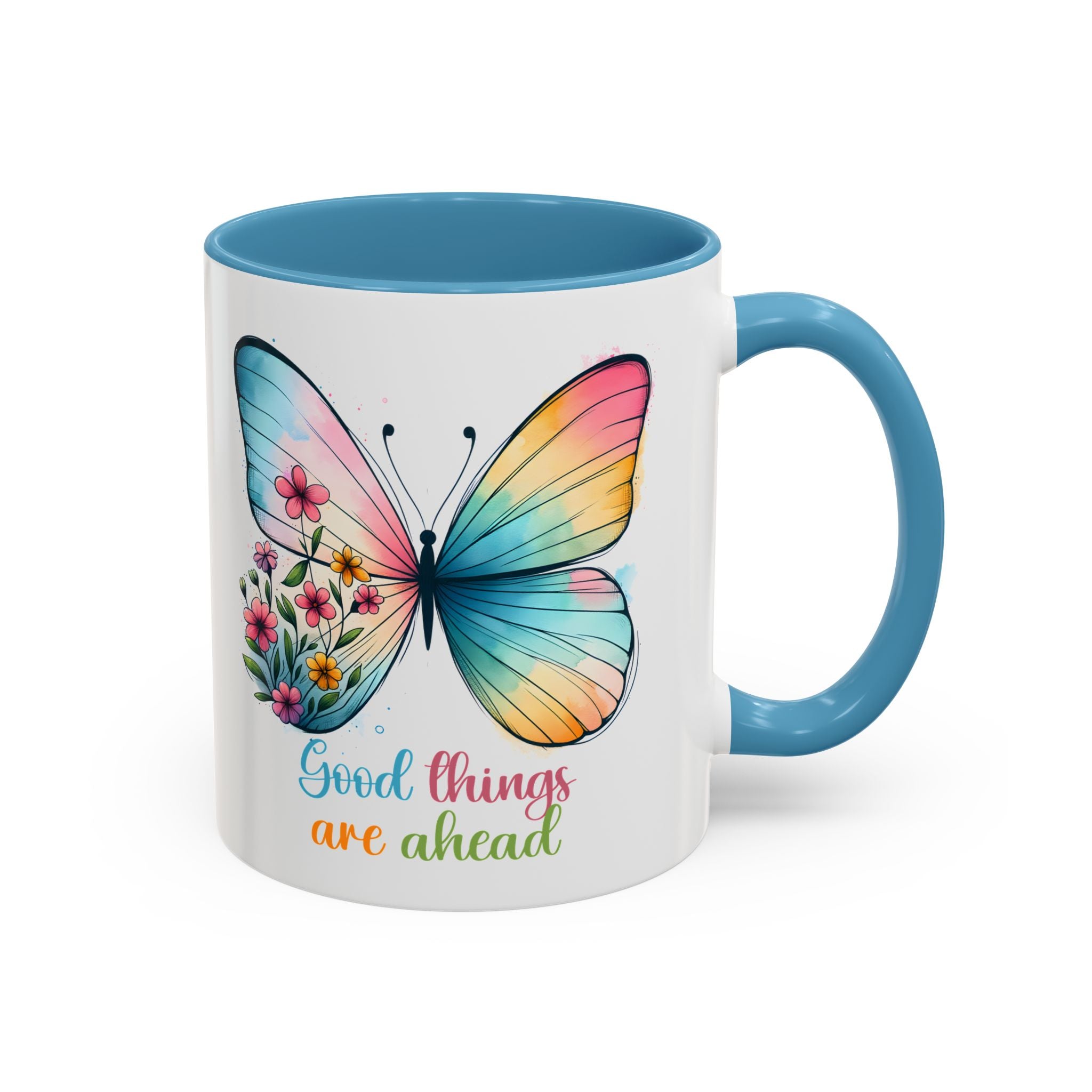 Inspirational Butterfly Coffee Mug positive vibe mental health