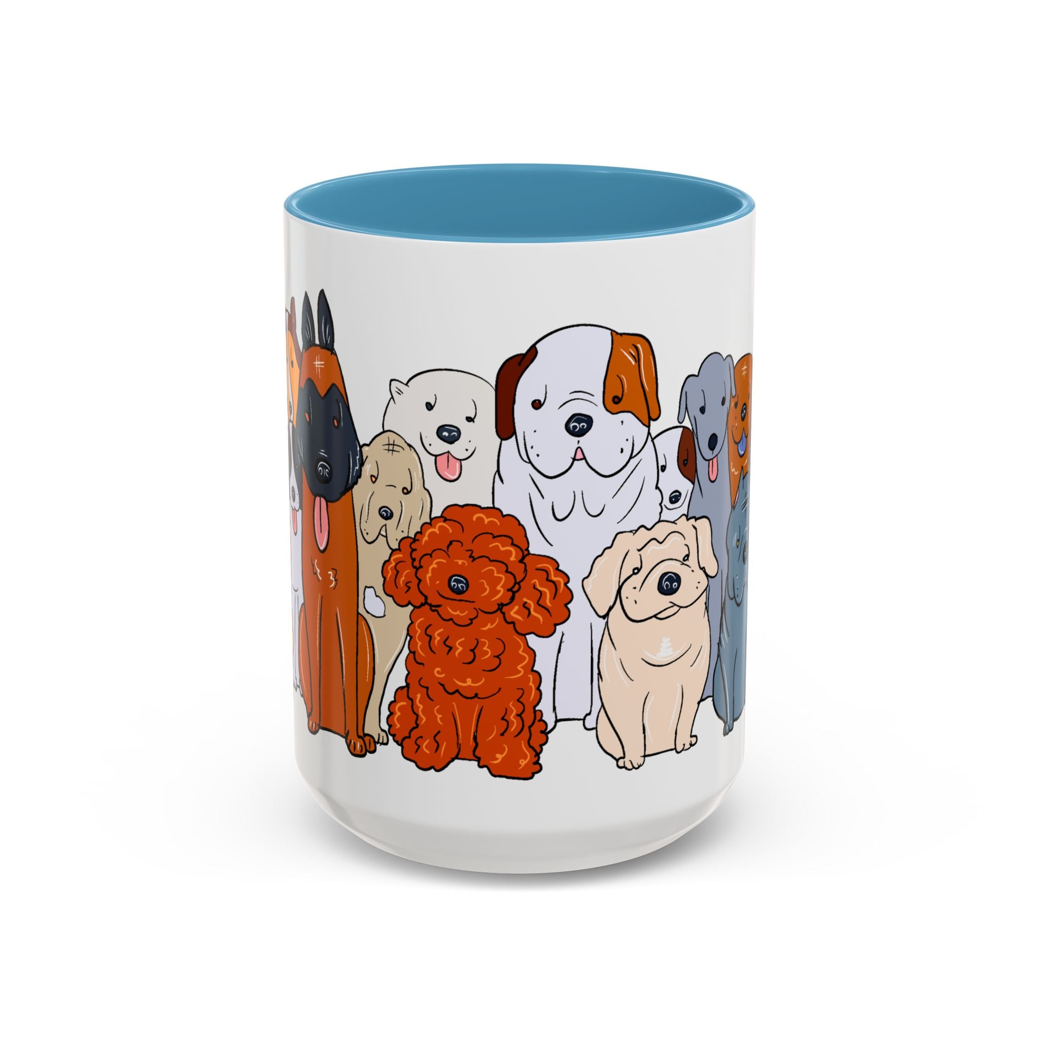 Cute Dog Breed Accent Coffee Mug, Pet Lover Gift, Canine Mug, Gifts for Dog Owners, Puppy Lover Mug