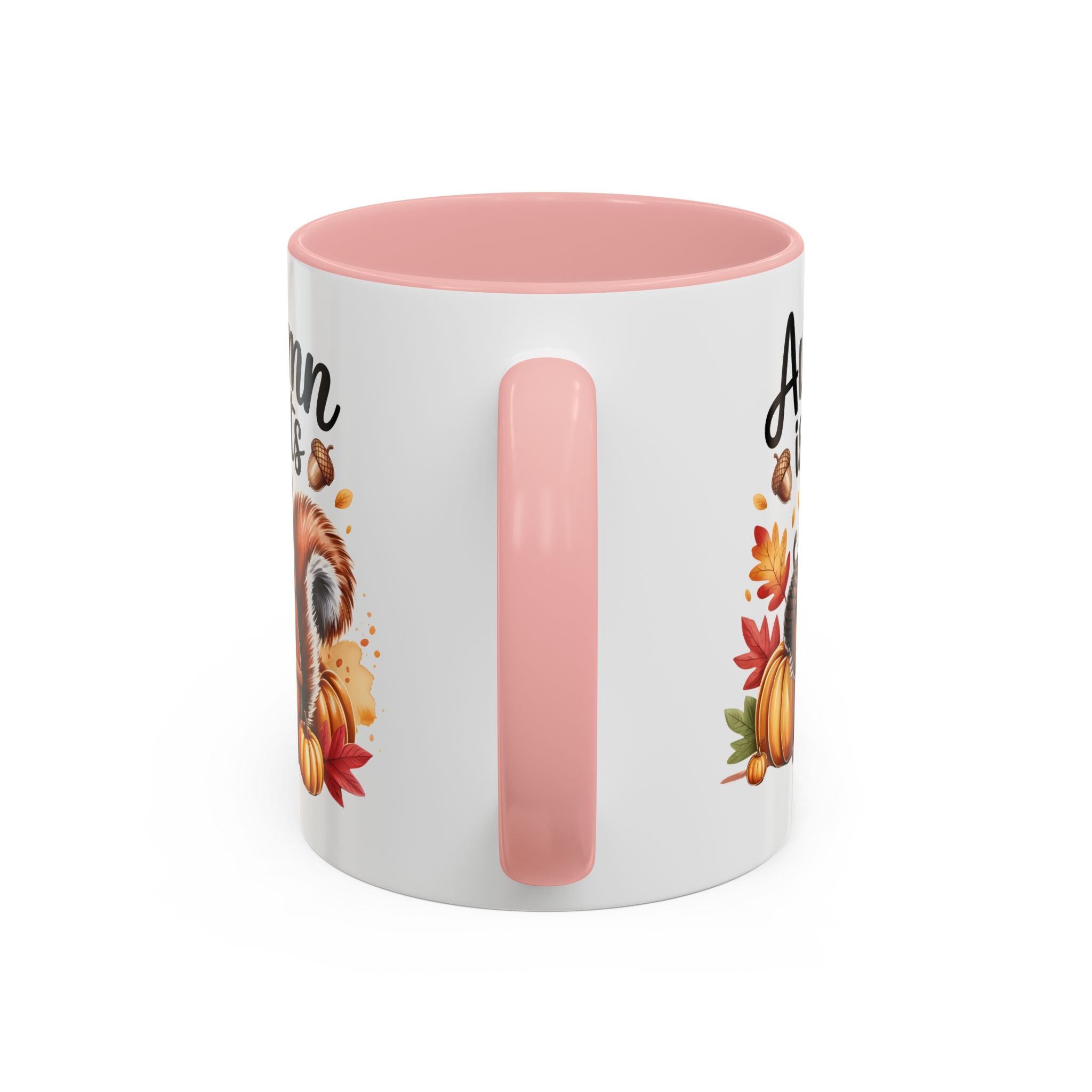 Autumn is nuts  Accent Coffee Mug - Perfect for Fall Celebrations nature and animal lovers