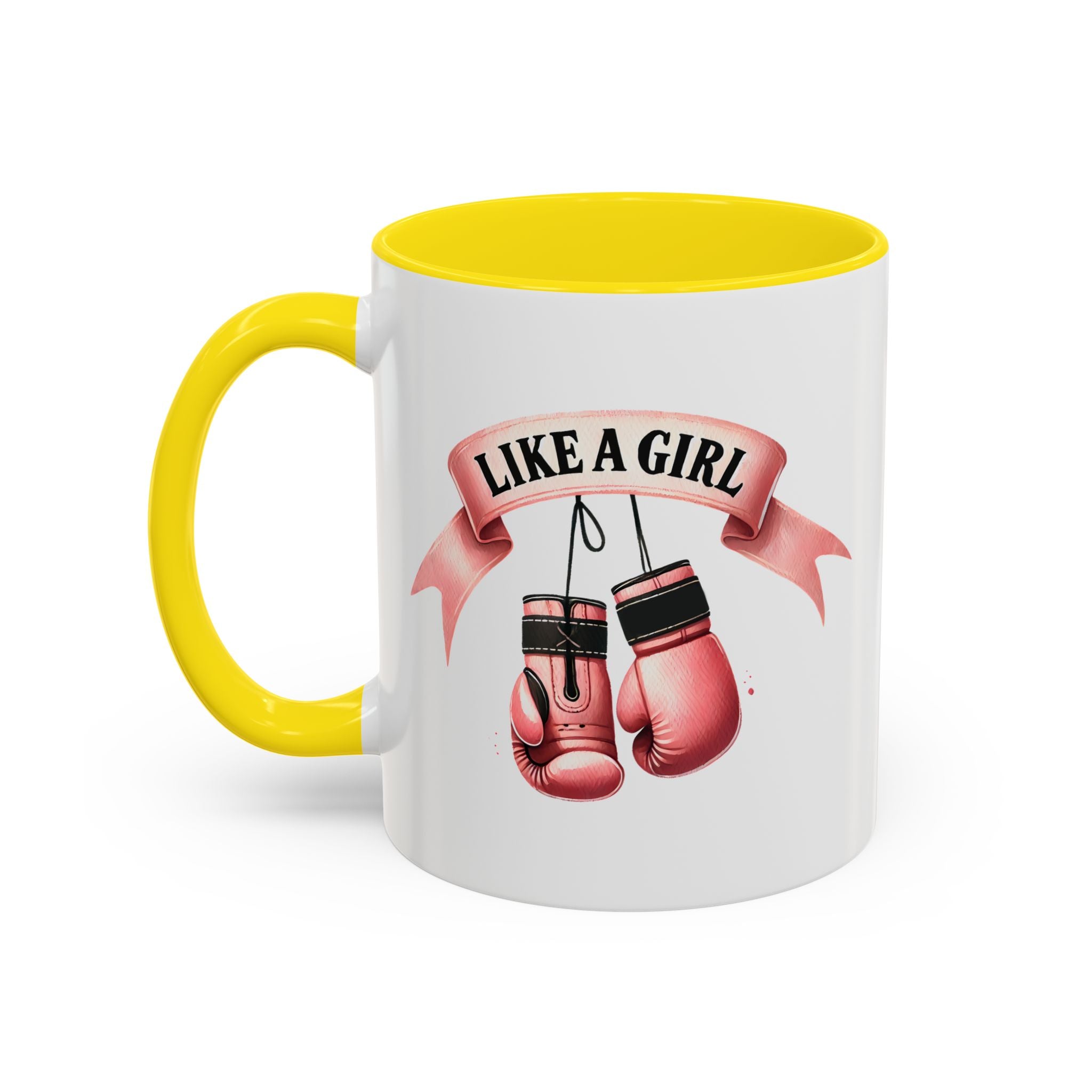 Boxing Motivation Coffee Mug | Like a Girl | Empowerment Gift, Sports Mug, Inspirational Gift, Fitness Accessory, Coffee Lover