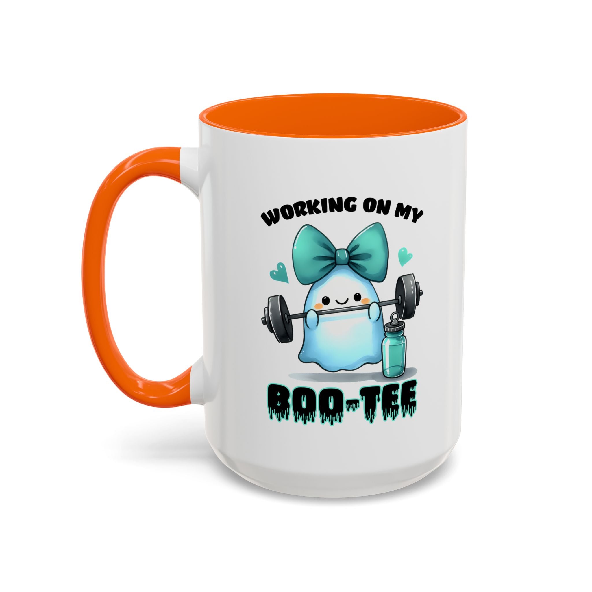Fitness Motivation Coffee Mug, Workout Gift, Gym Decor, Boo-Tee Lover's Cup, Cute Ghost Mug