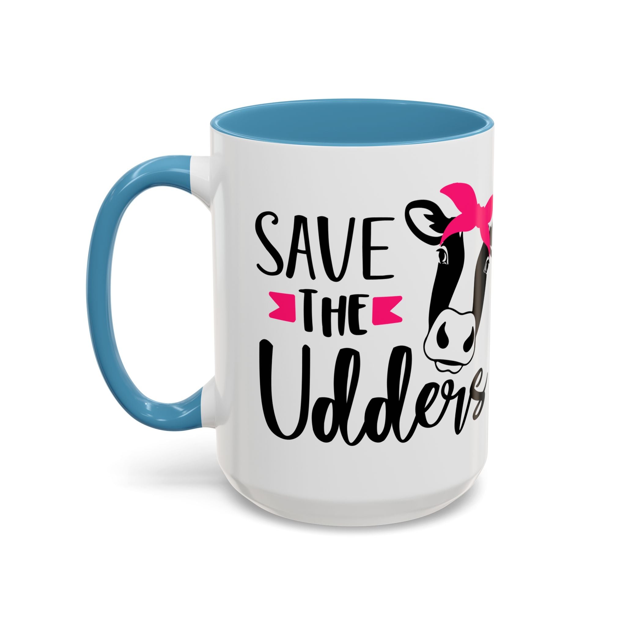 cancer awareness Cute Cow Mug - Save the Utters Coffee Cup, Gift for Animal Lovers,  Mug, Unique Birthday Gift