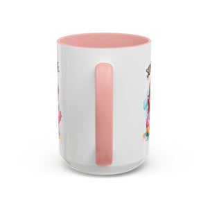 Summer Time Accent Coffee Mug - 11oz & 15oz funny cute girl floating