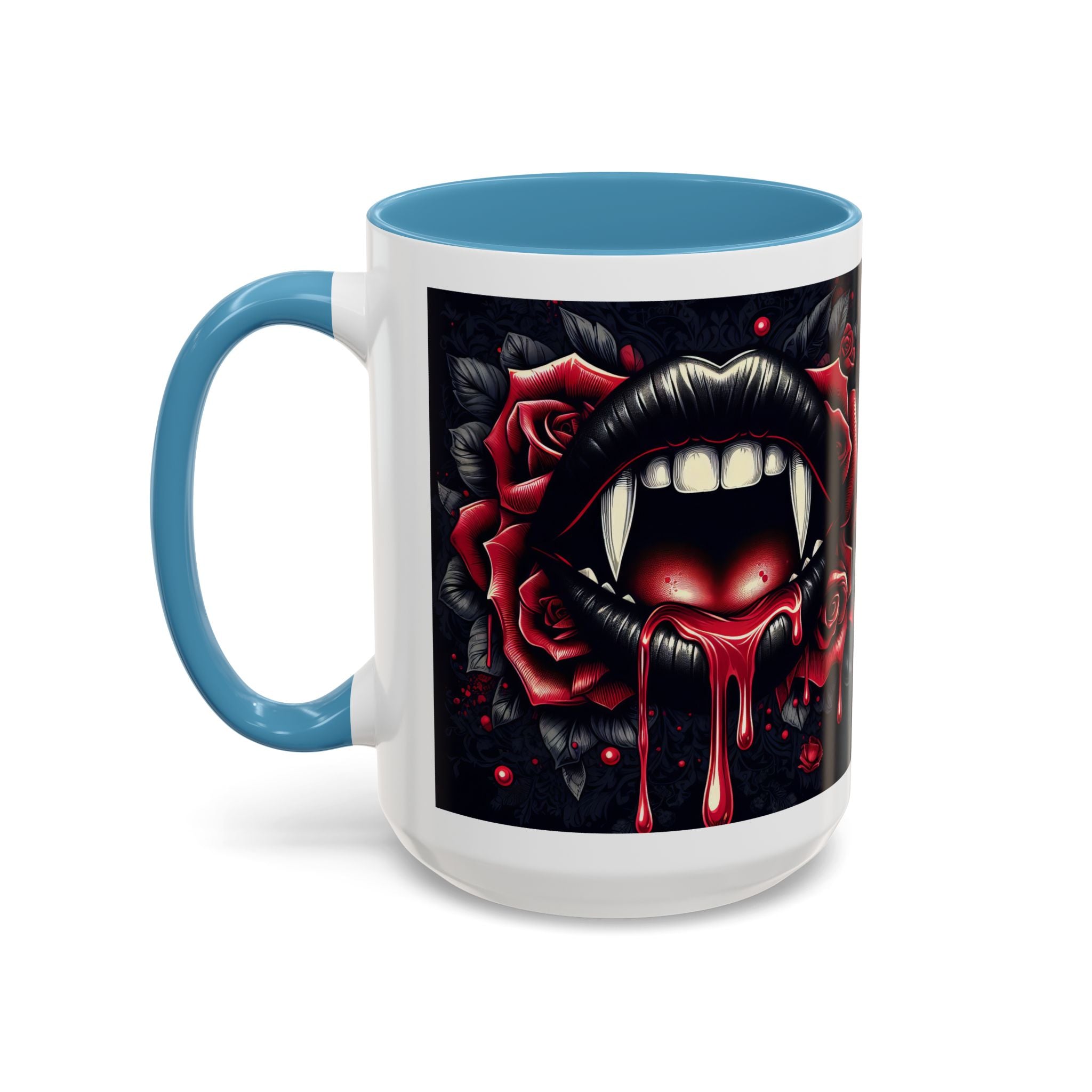 Gothic Vampire Rose Coffee Mug | Perfect for Halloween, Unique Gift, Dark Aesthetic, Gothic Decor, Horror Collectible