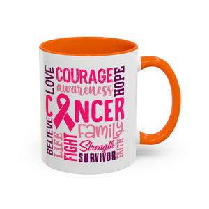 Inspirational Cancer Awareness Coffee Mug, Support Gift, Hope for Survivors, Breast Cancer Month, Motivational Mug, Encouragement Mug