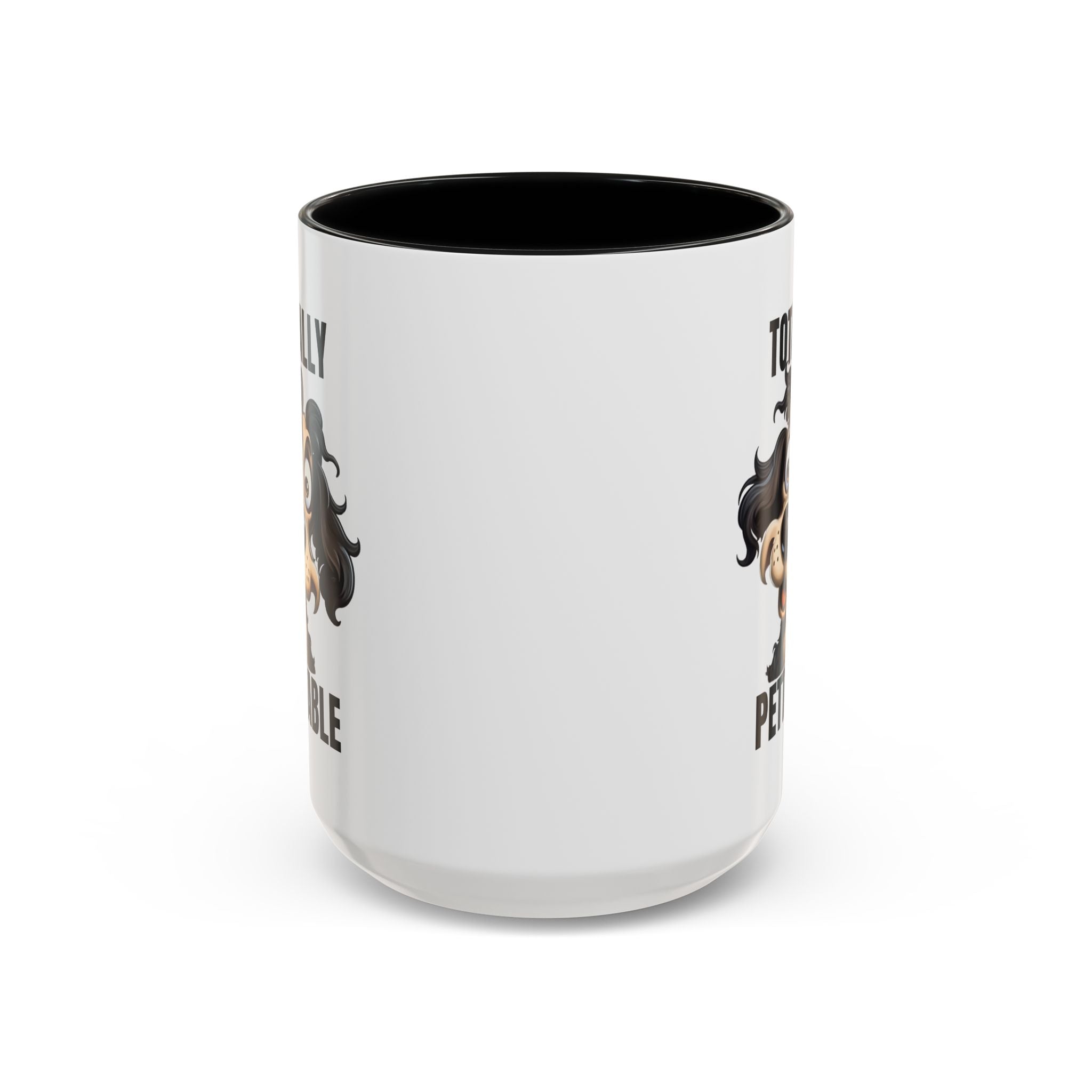 Totally Pettable Coffee Mug, Dog Lover Gift, Animal Print Mug, Funny Pet Mug, Customizable Coffee Cup, Gift for Pet Owners