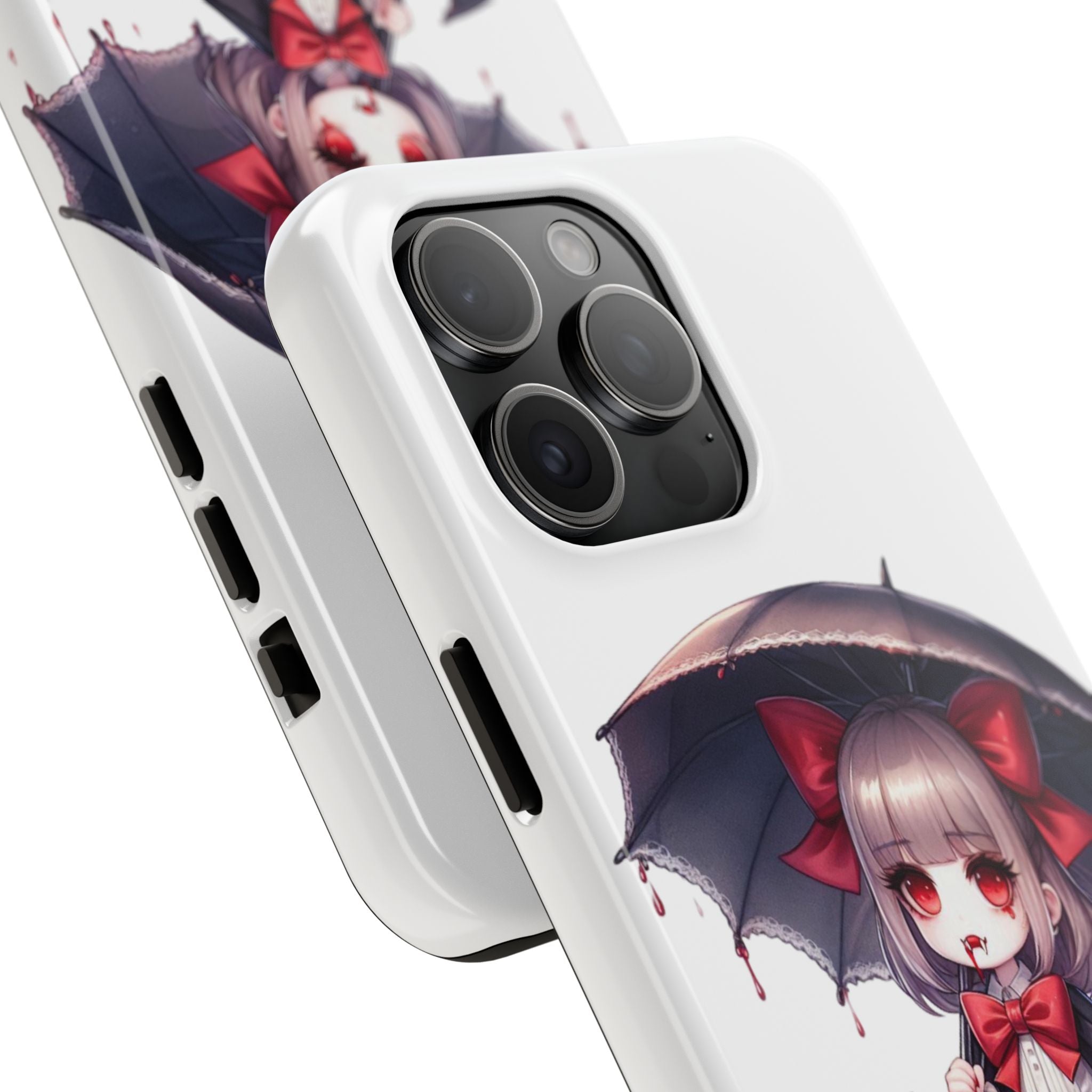 vampire girl horror art Tough Phone Cases