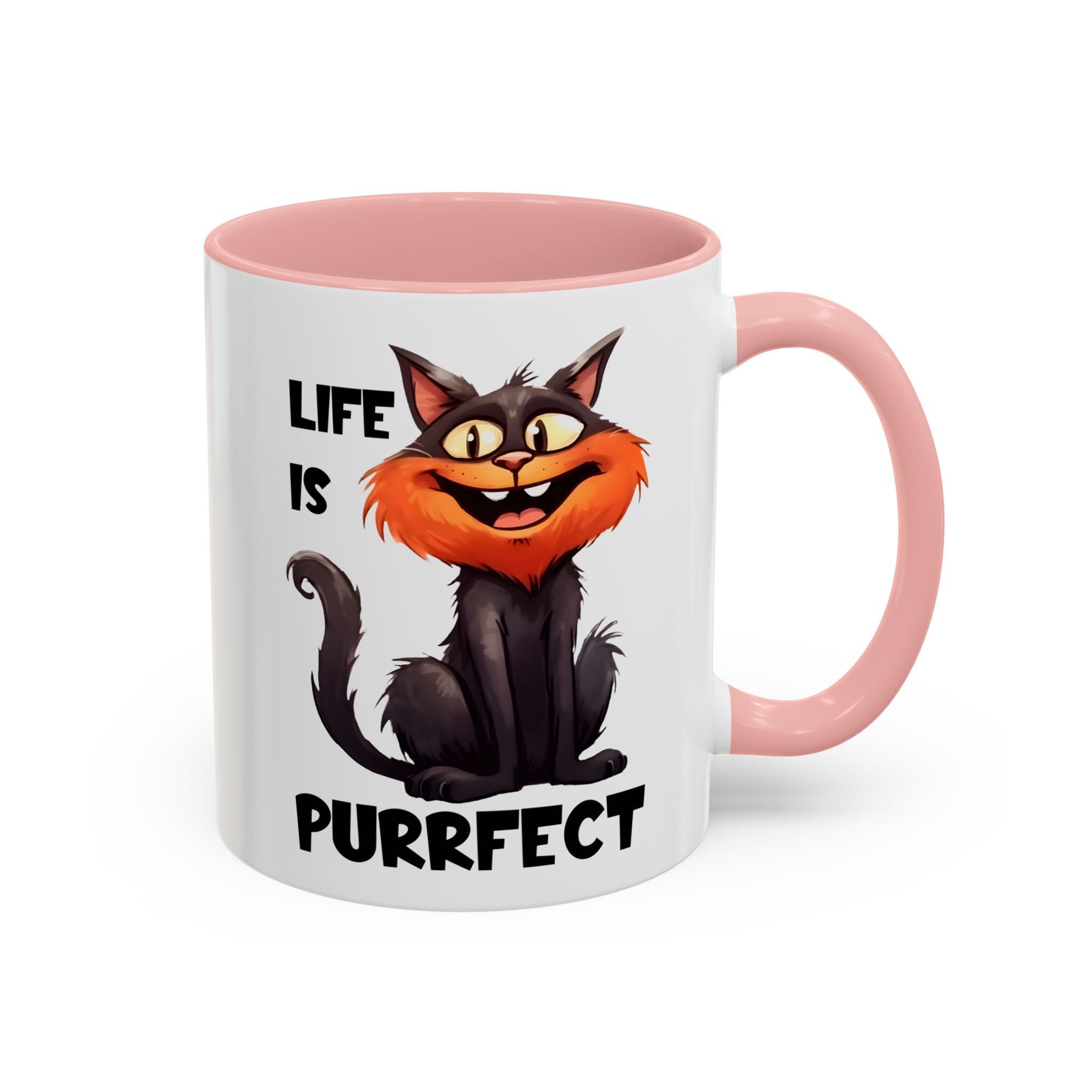 Purrfect Cat Accent Coffee Mug, Cat Lover Gift, Funny Drinkware, Cute Kitchen Accessory, Pet Owner Mug, Unique Gift Idea